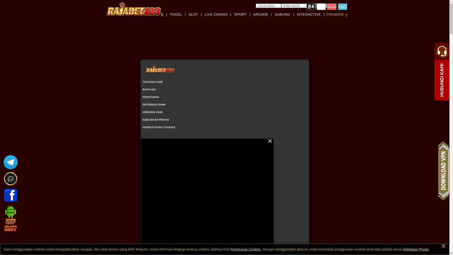 website screenshot of https://rajabet123bx.xyz/