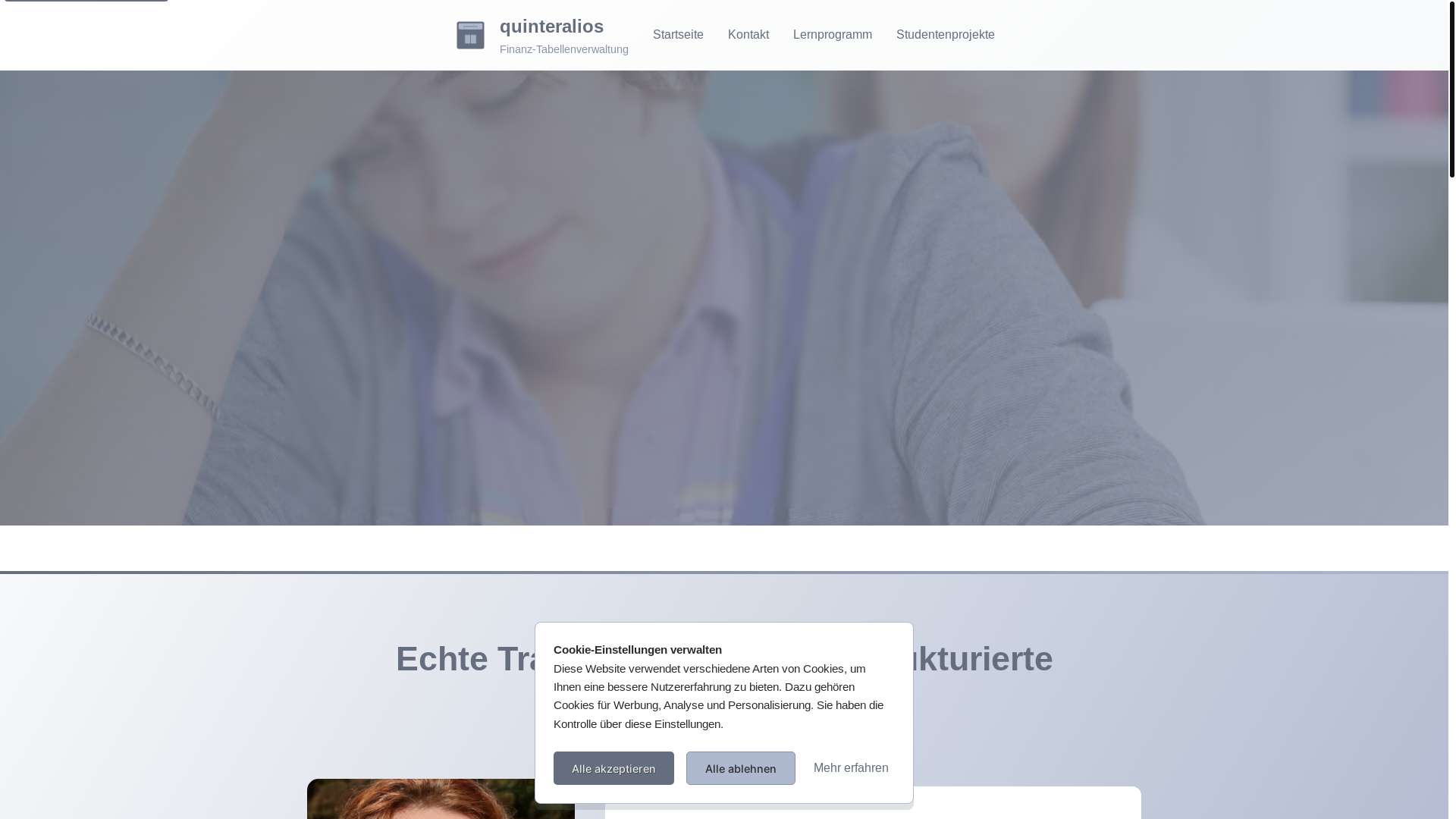 website screenshot of https://quinteralios.com/