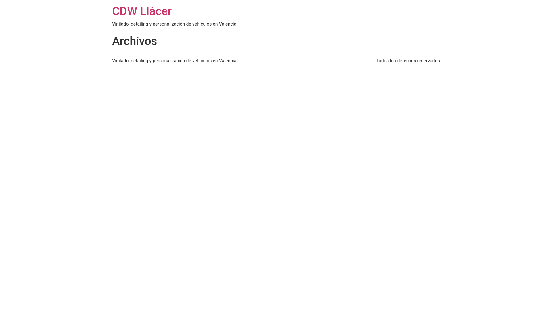 website screenshot of https://cdwllacer.es/