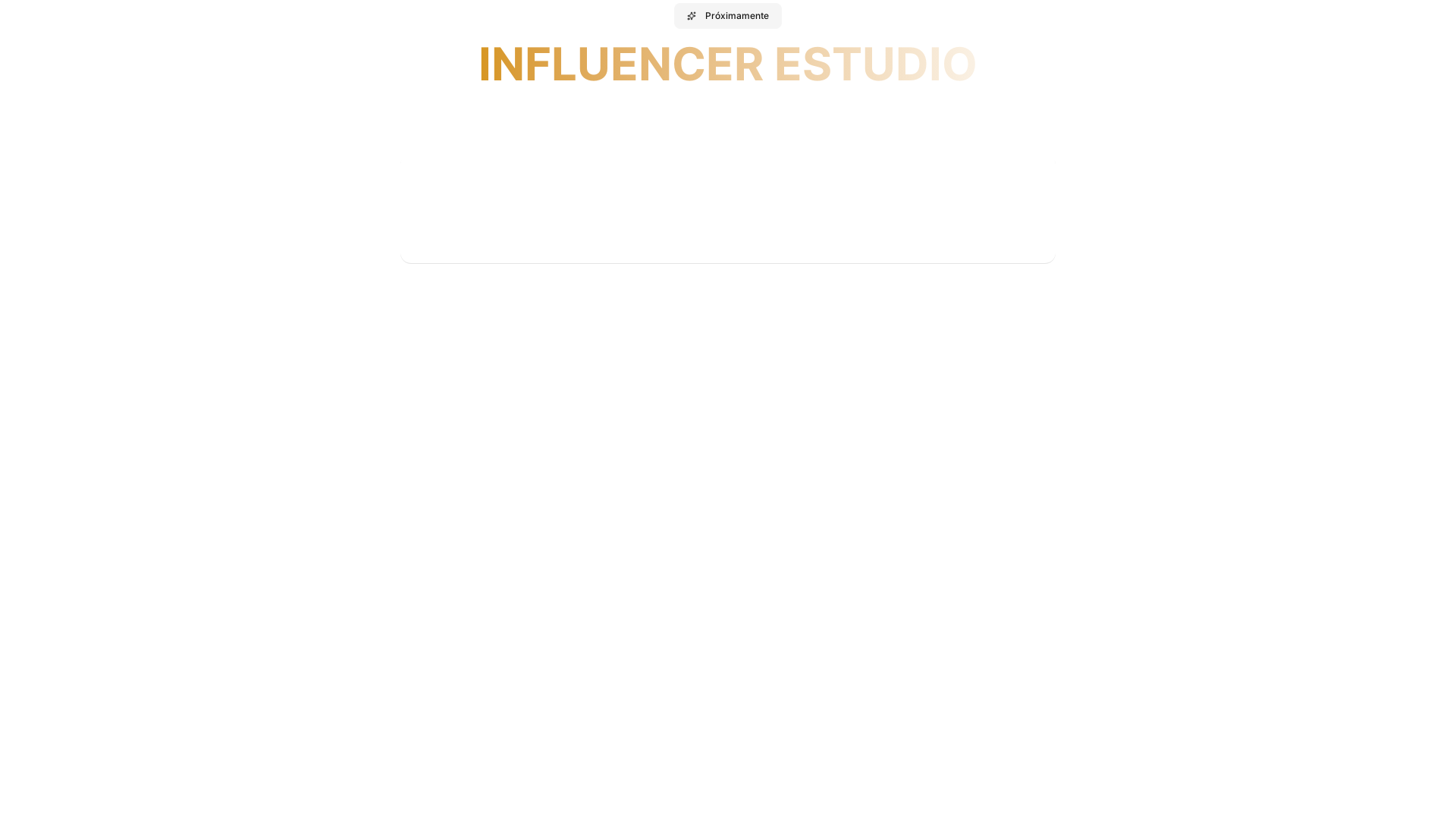 website screenshot of https://influencerestudio.com/