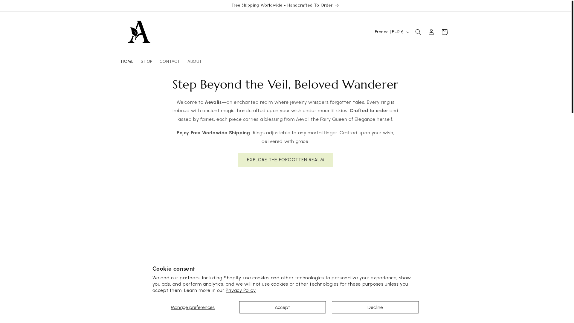 website screenshot of https://aevalis.com/