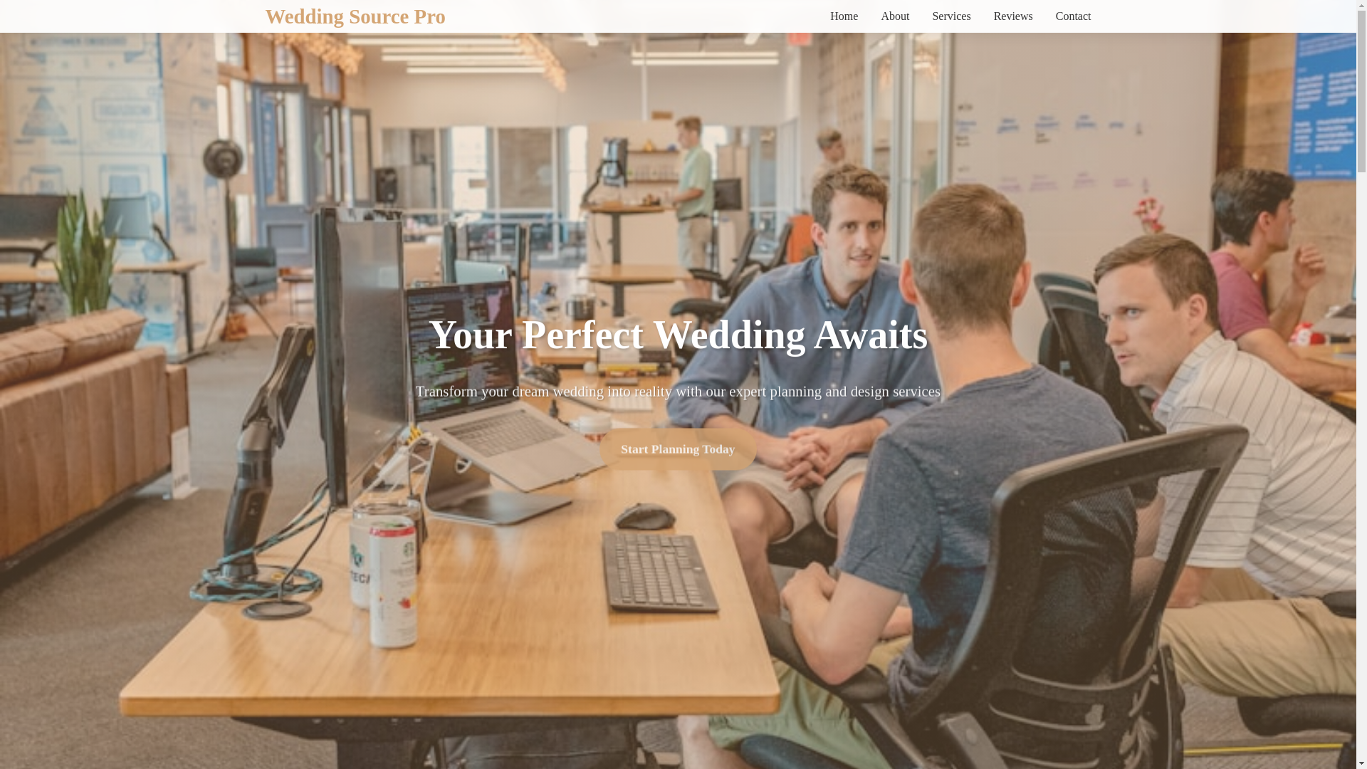 website screenshot of https://weddingssourcepro.sbs/
