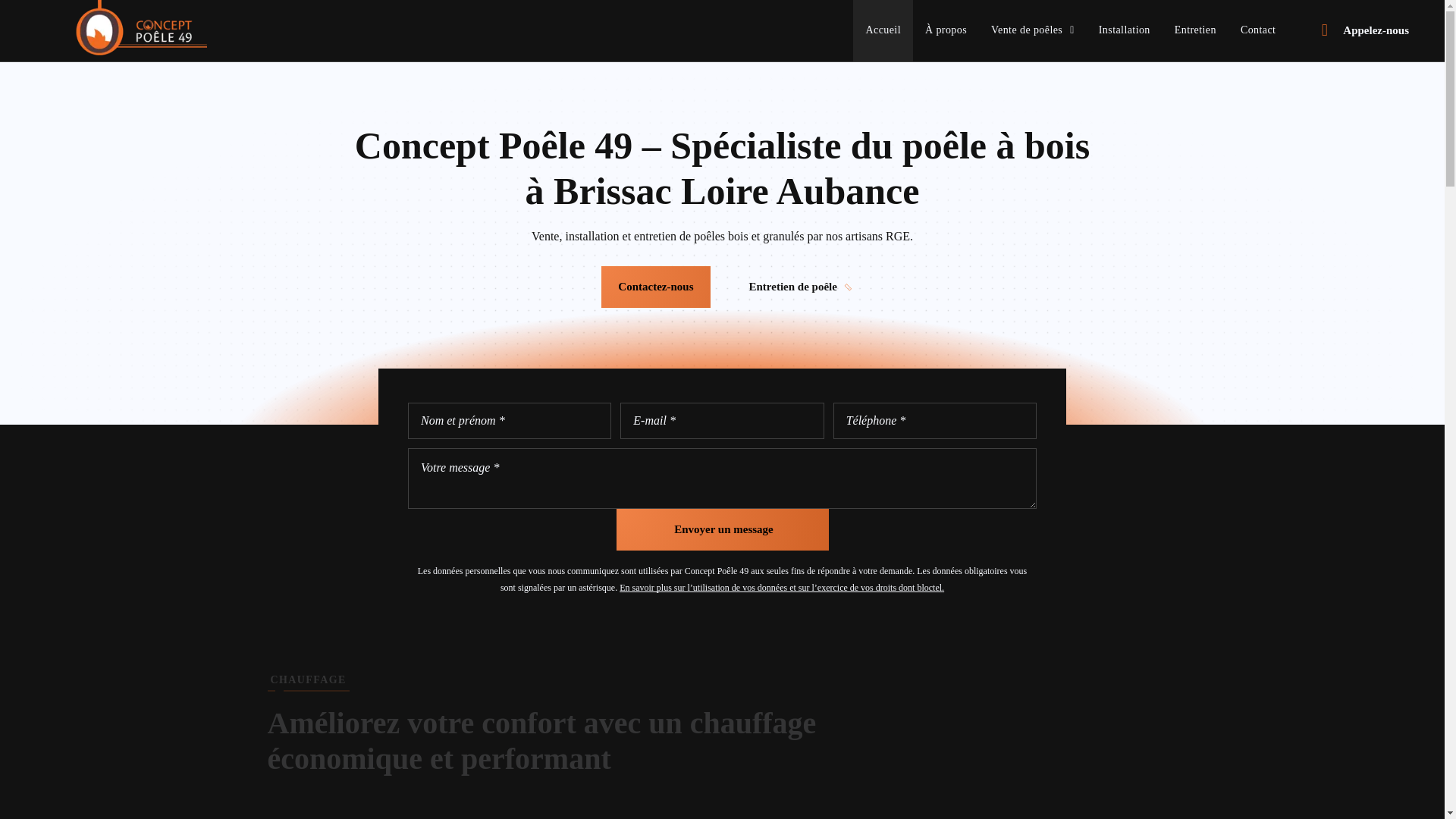website screenshot of https://concept-poele.fr/