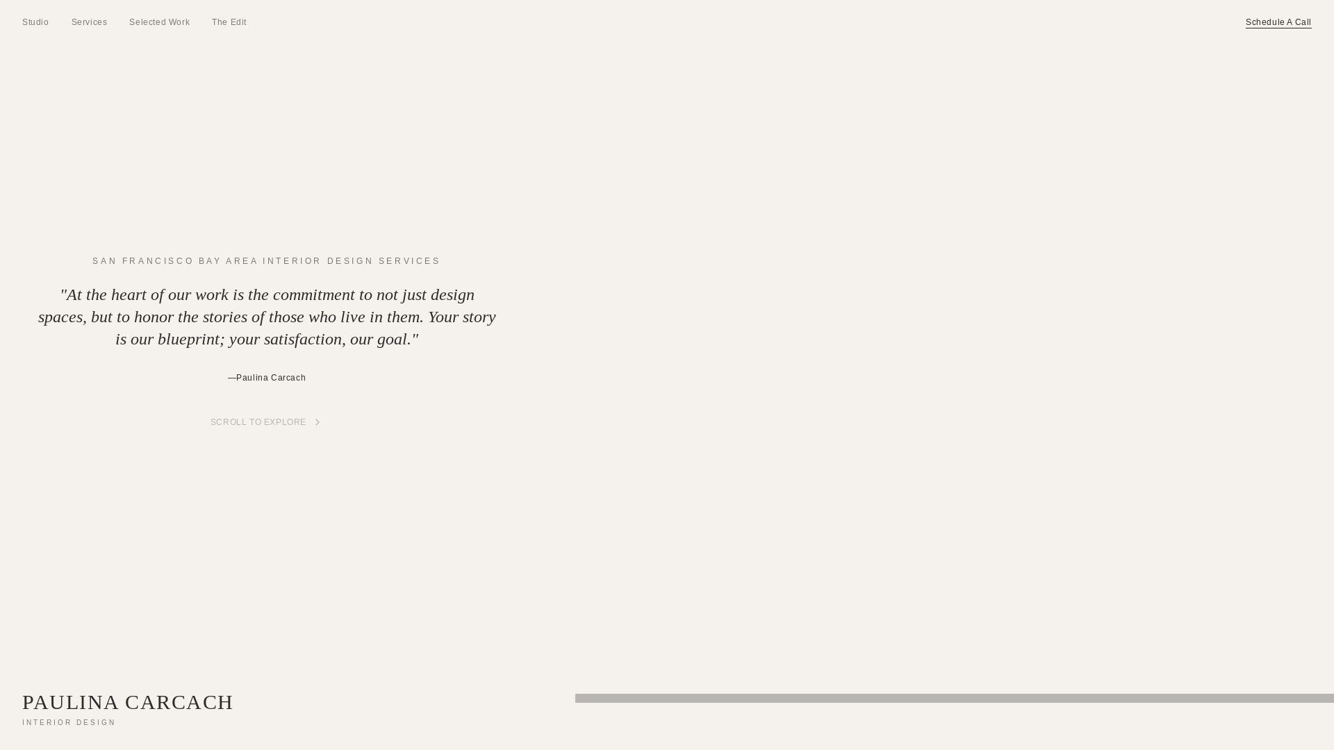 website screenshot of https://paulina-carcach-studio.com/