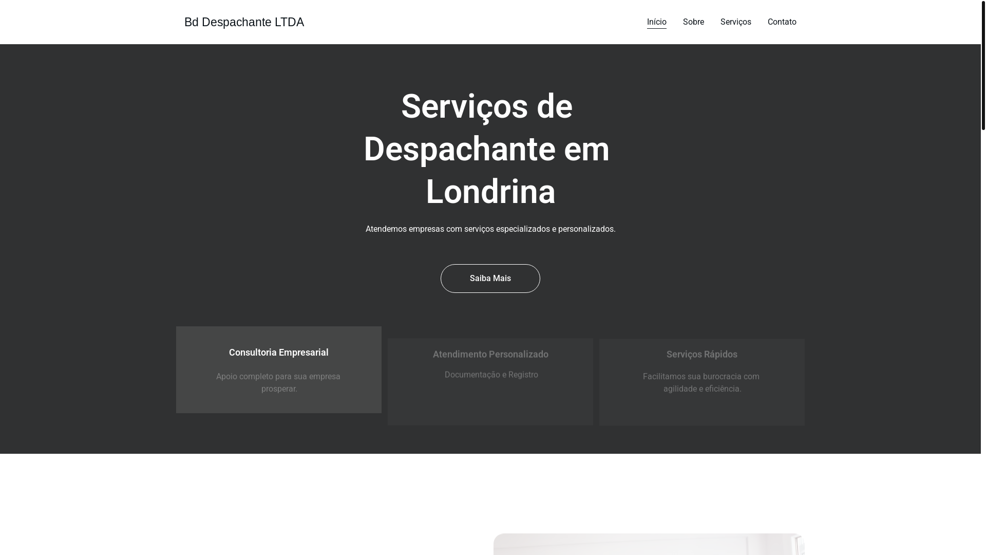 website screenshot of https://bddespachante.store/