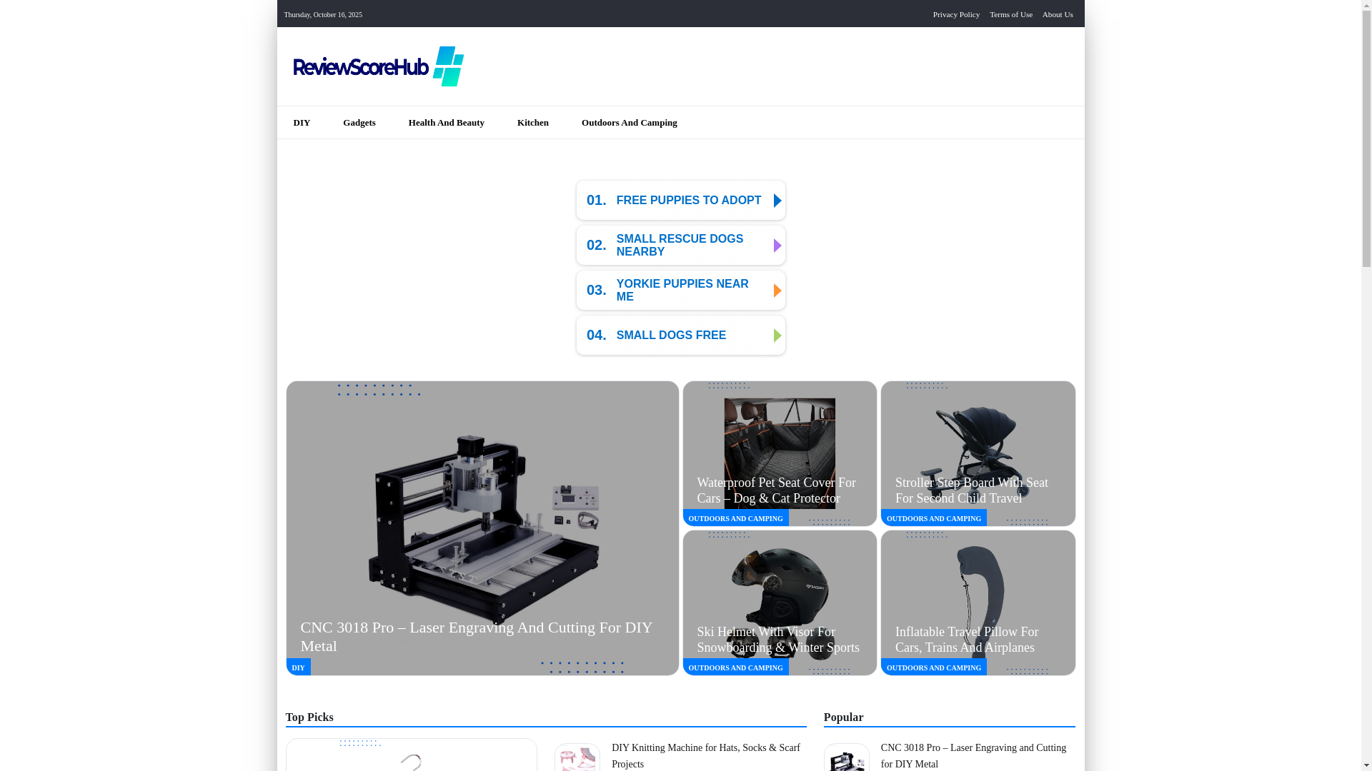 website screenshot of https://reviewscorehub.com/