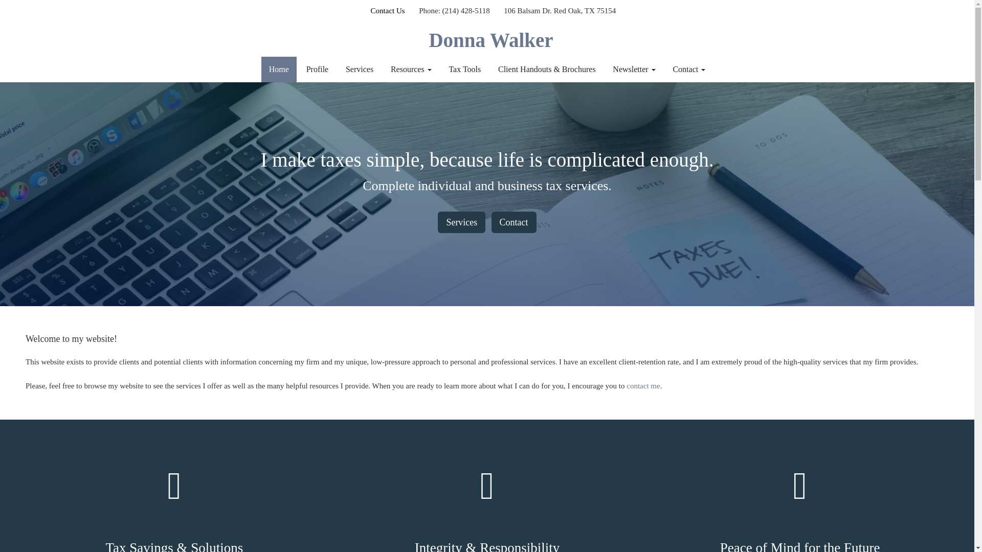 website screenshot of https://drctaxservices.com/