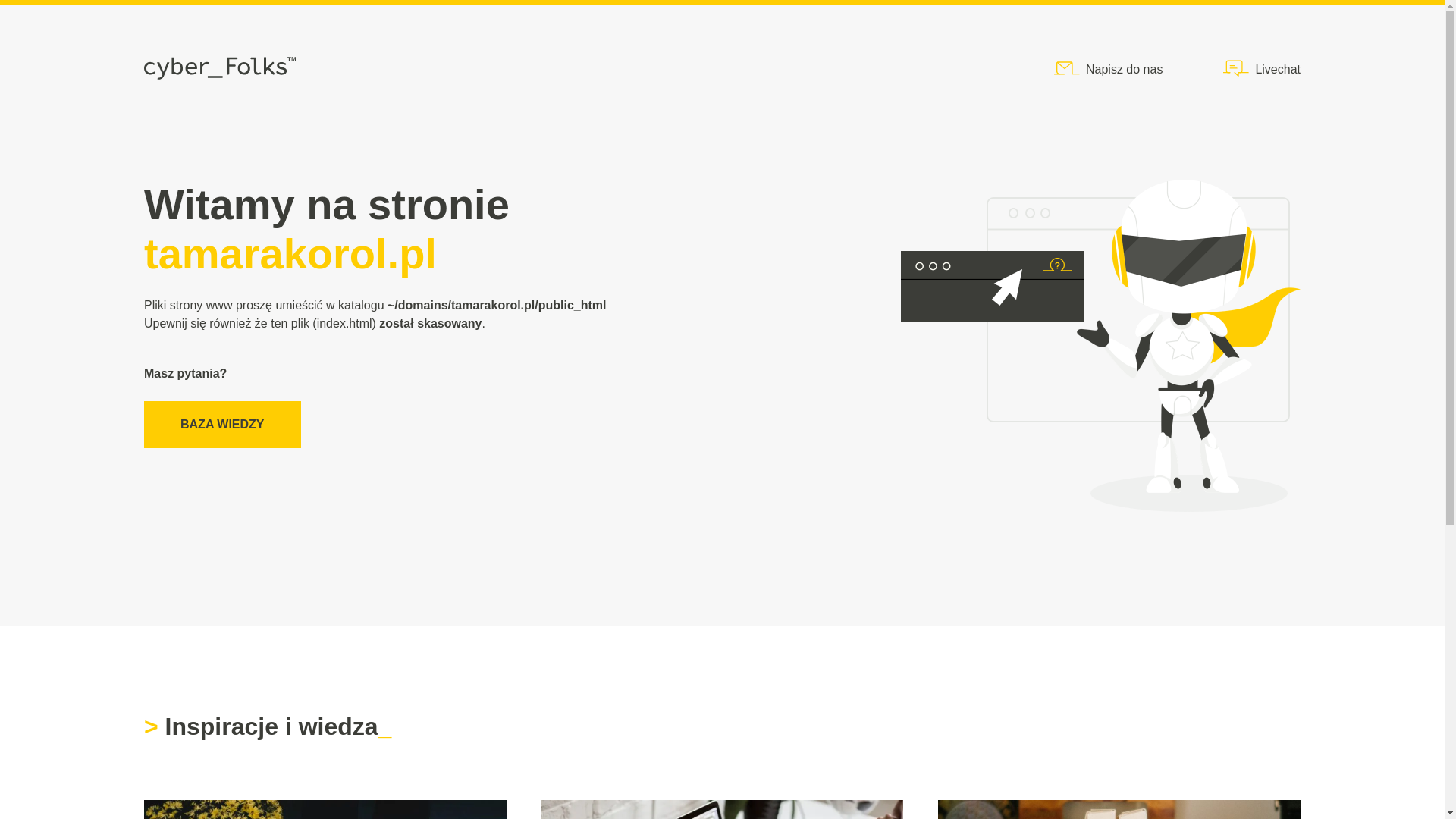 website screenshot of https://tamarakorol.pl/