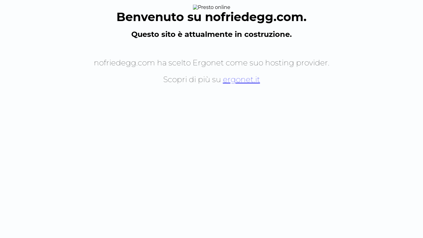 website screenshot of https://nofriedegg.com/