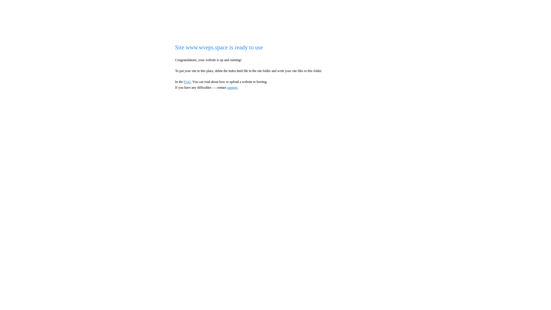 website screenshot of https://wveps.space/