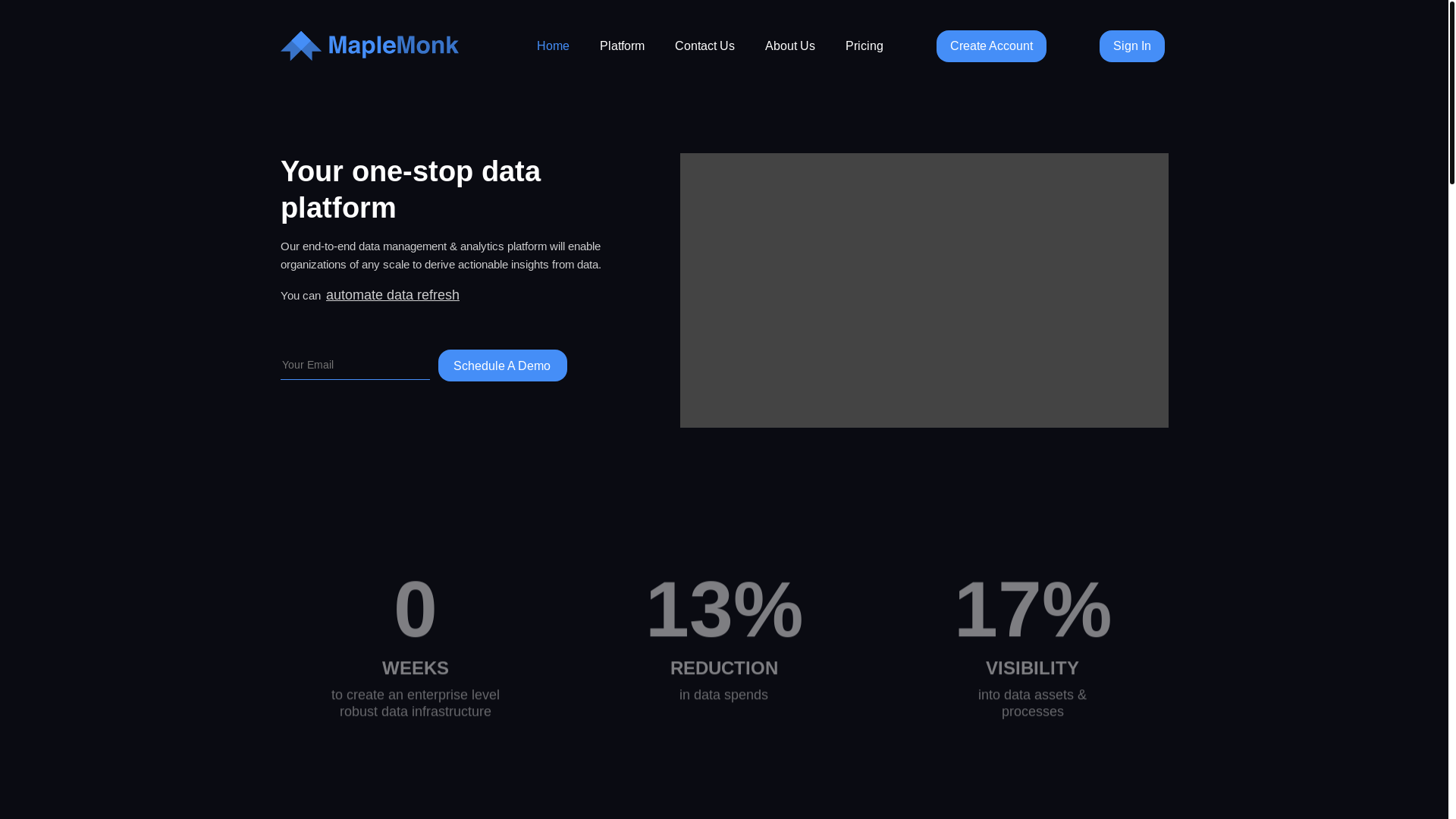 website screenshot of https://maplemonklab.co/