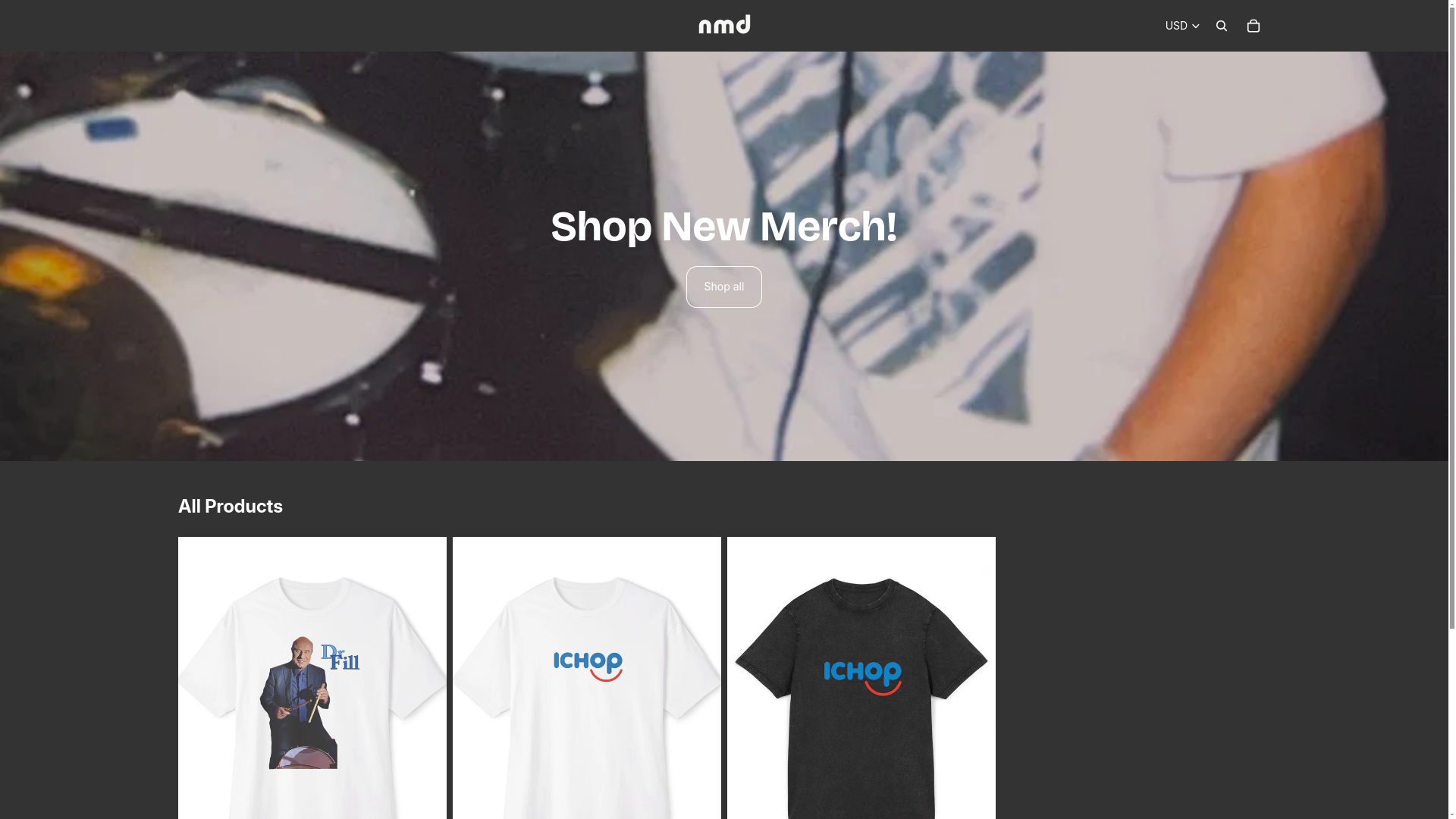 website screenshot of https://natemuellerstore.com/