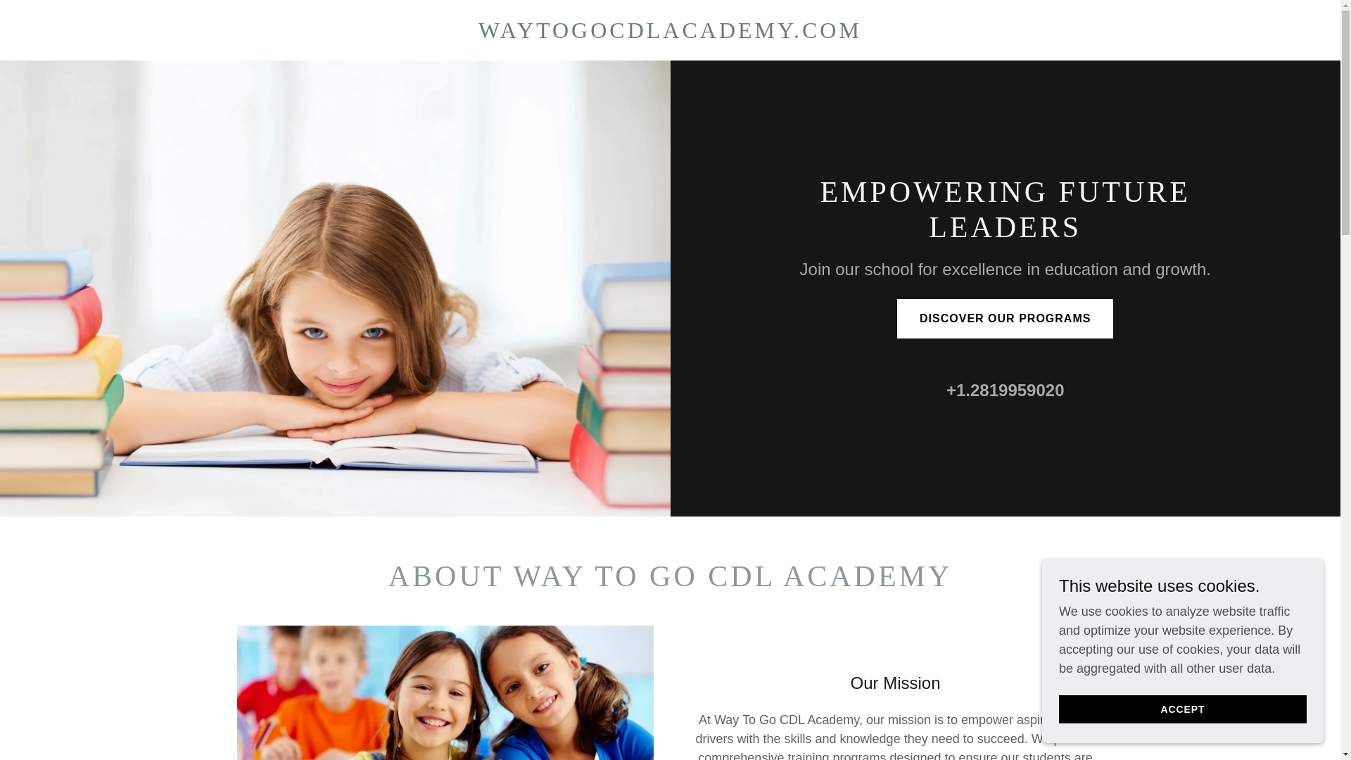 website screenshot of https://waytogocdlacademy.com/