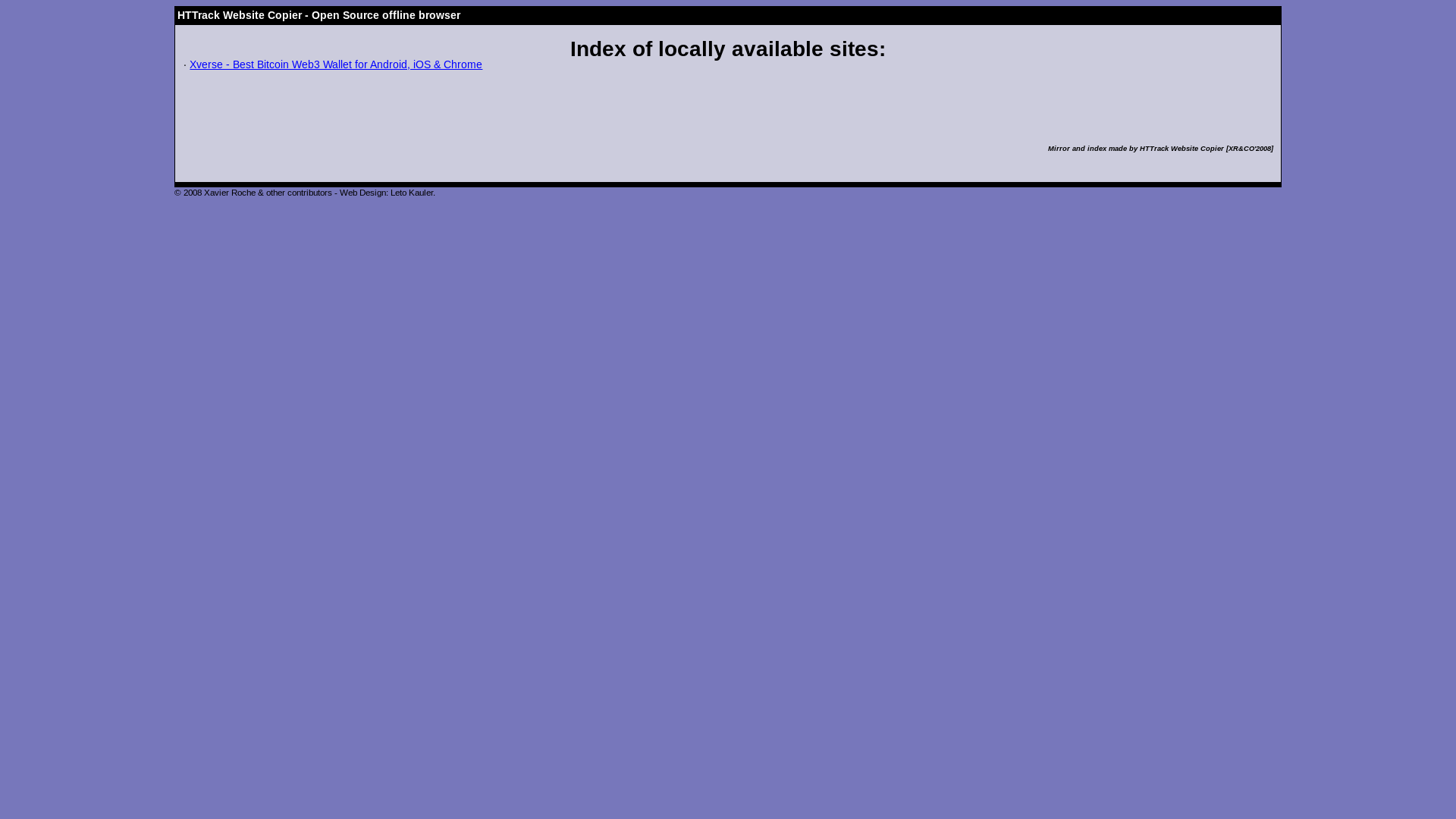 website screenshot of https://xverse-web.pages.dev/