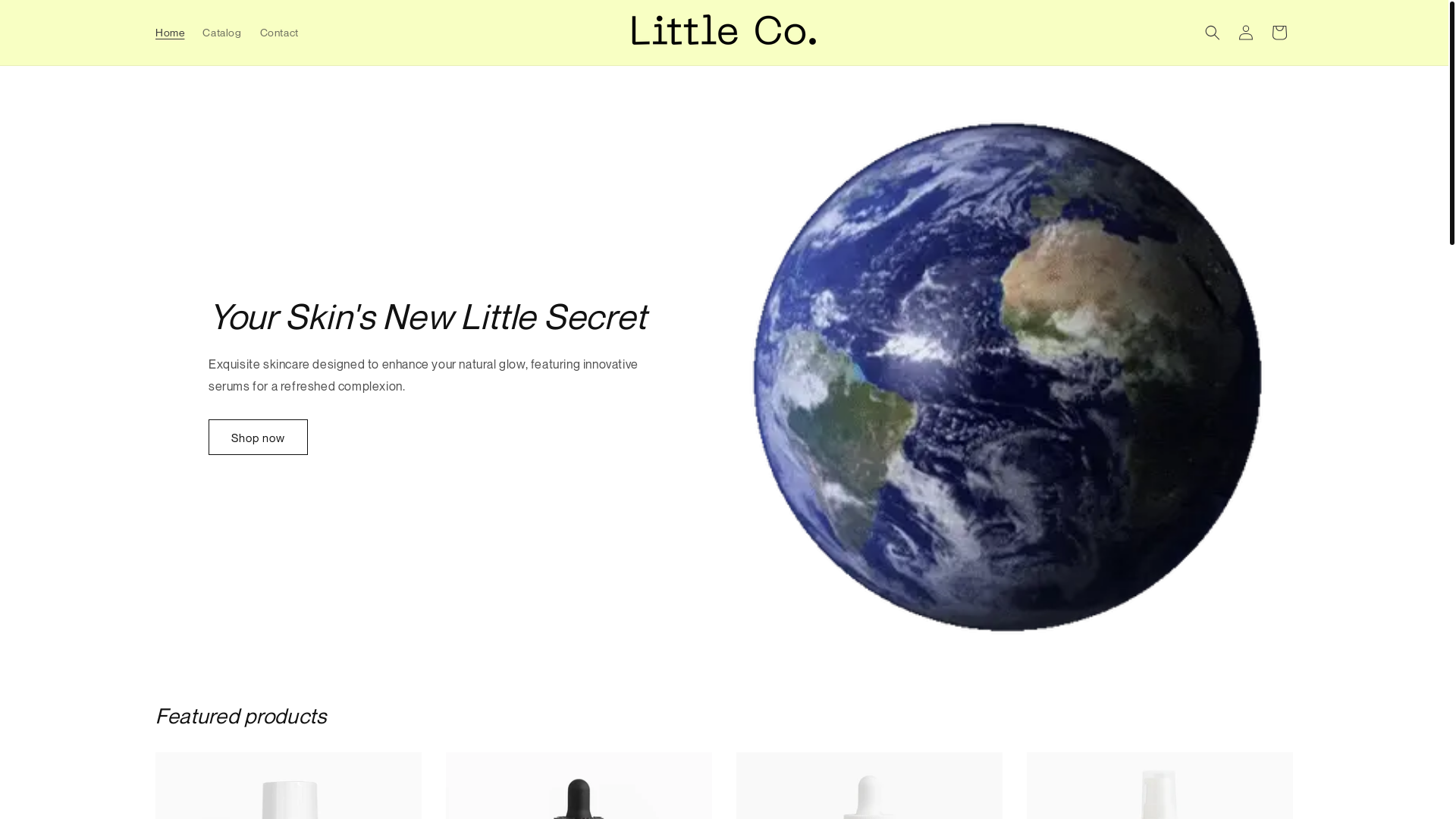 website screenshot of https://littlecoskin.com/