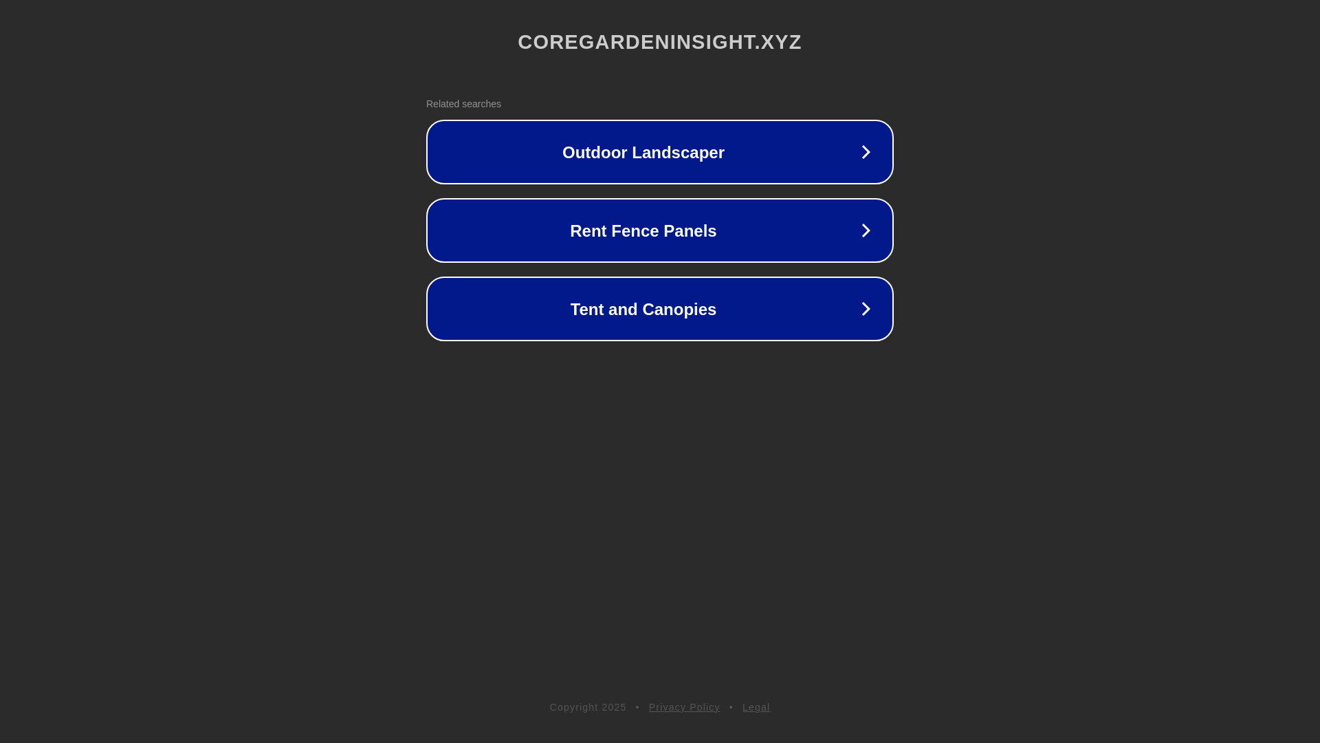 website screenshot of https://coregardeninsight.xyz/