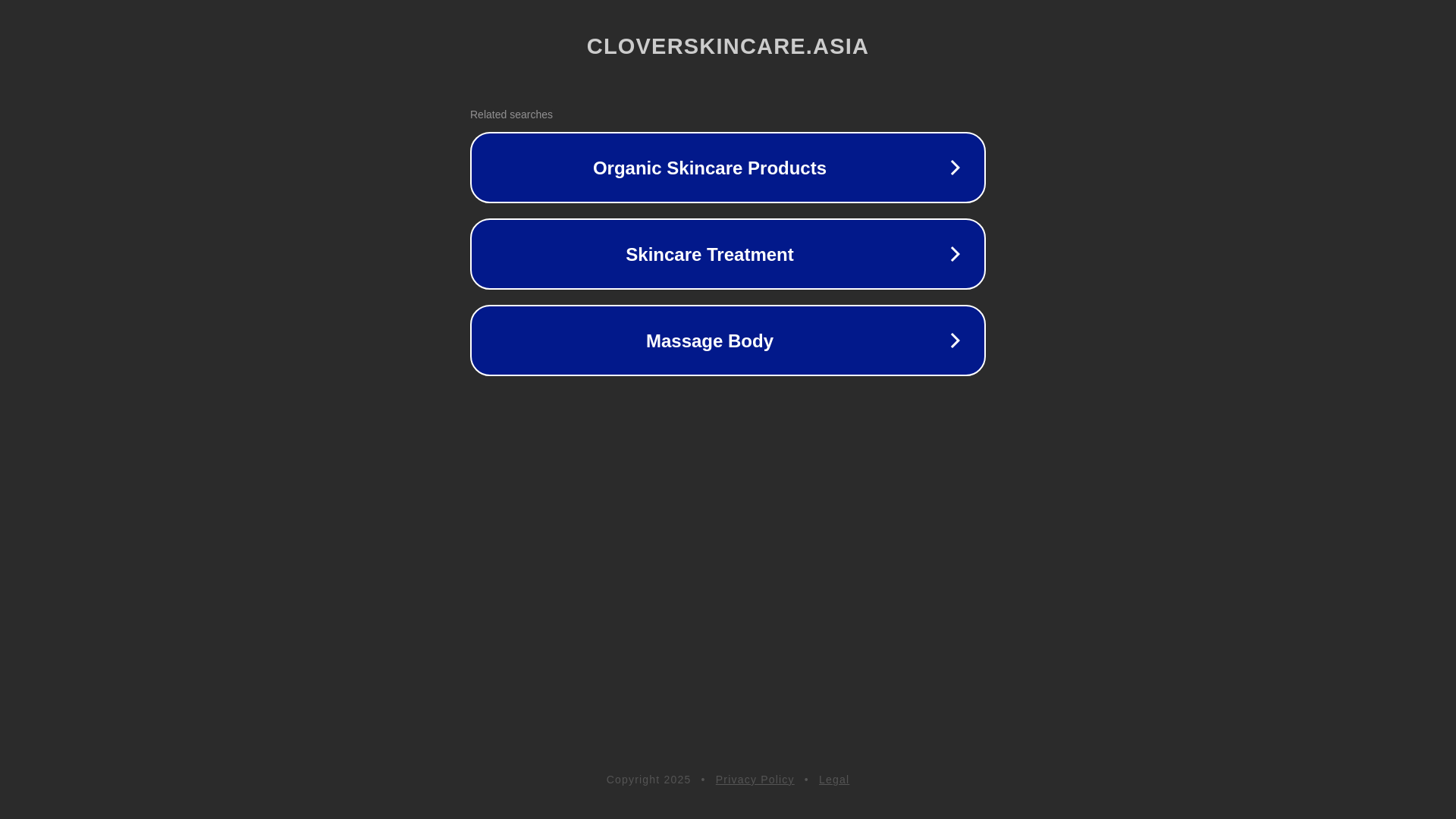 website screenshot of https://cloverskincare.asia/