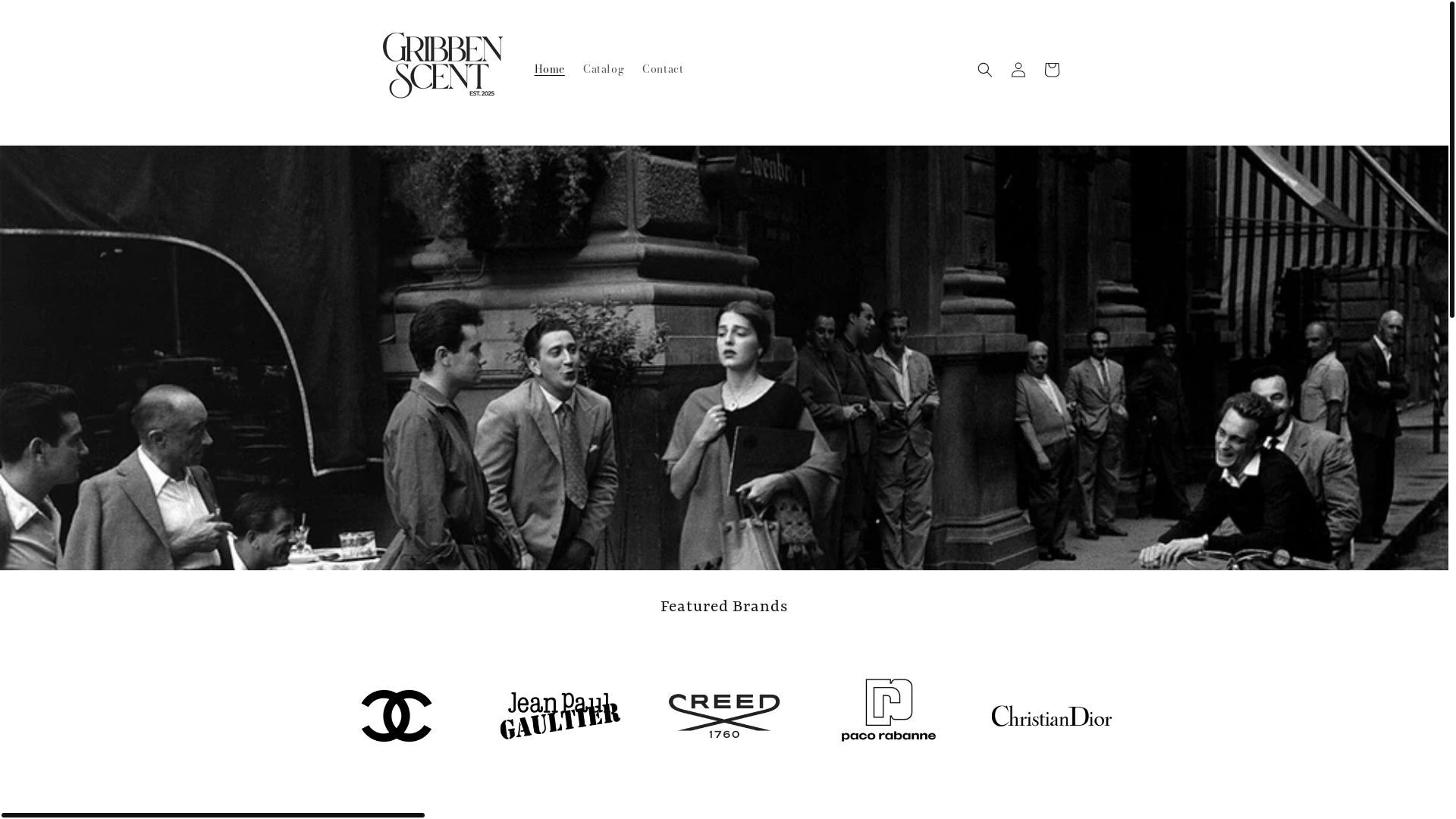 website screenshot of https://gribbenscent.com/