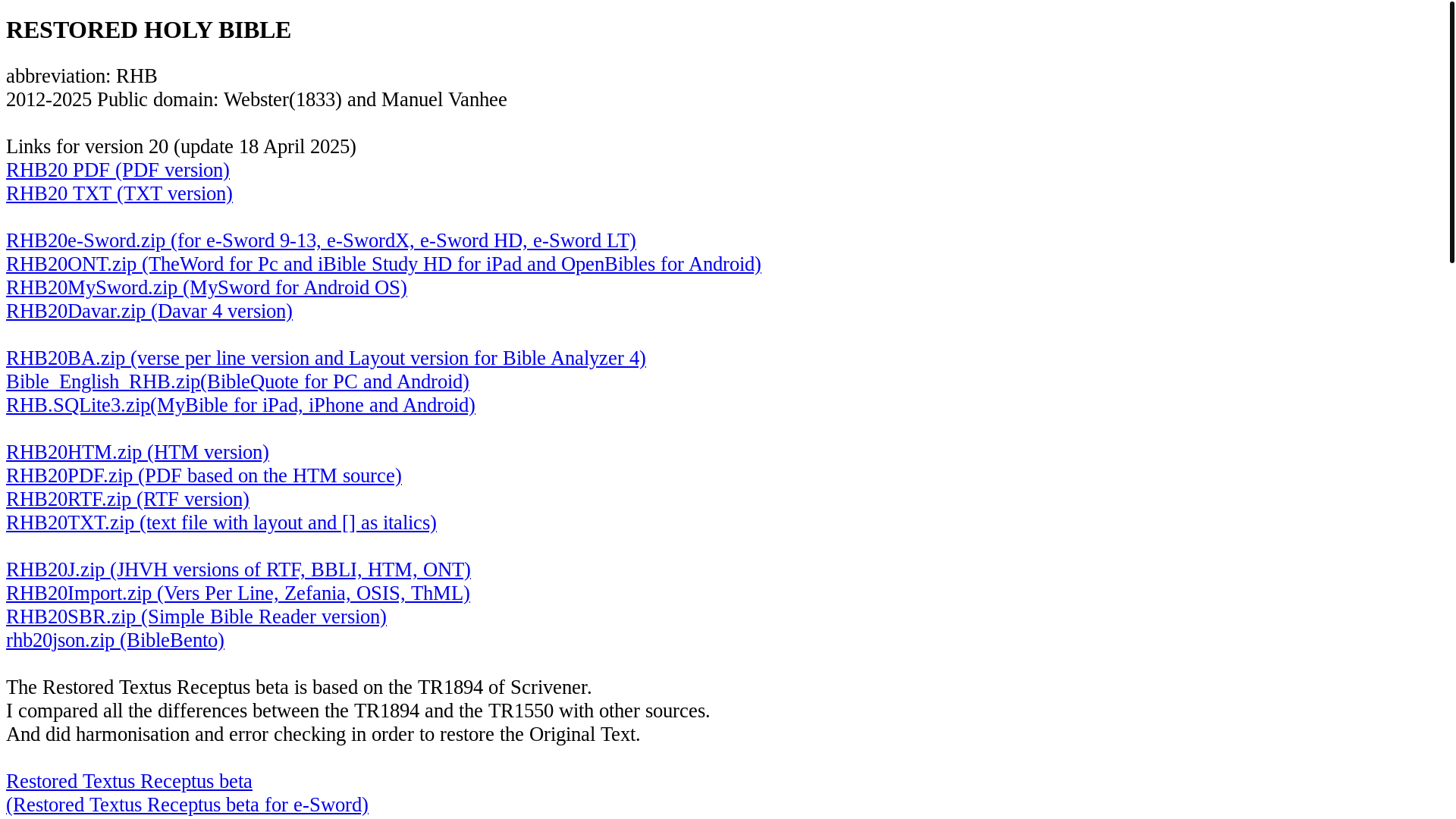 website screenshot of https://rhb.altervista.org/homepage.htm