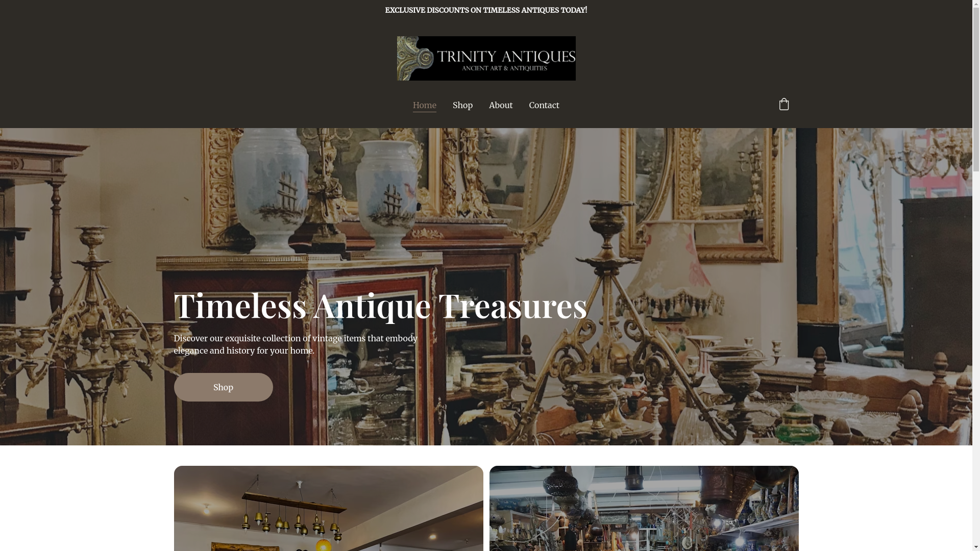 website screenshot of https://trlnltyantiques.com/