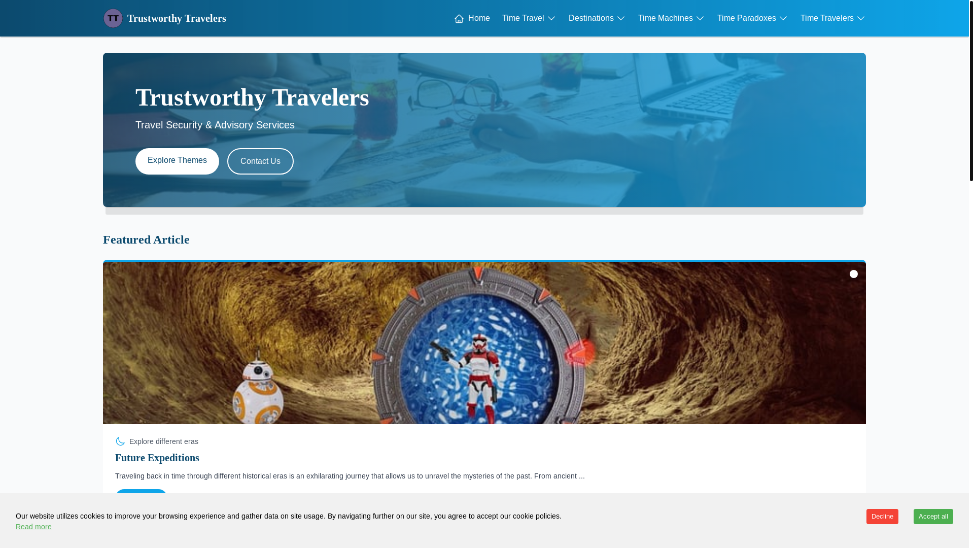 website screenshot of https://trustworthytravelers.sbs/