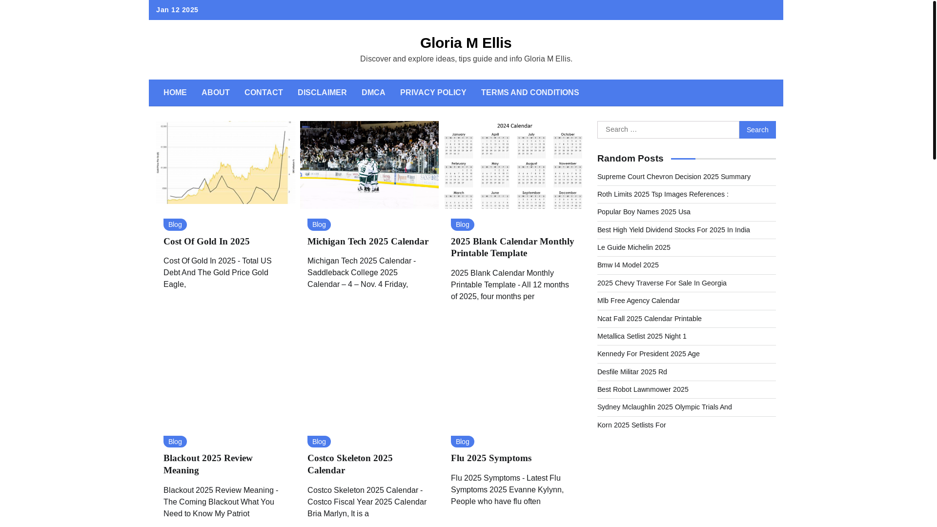 website screenshot of https://gloriamellisv.pages.dev/