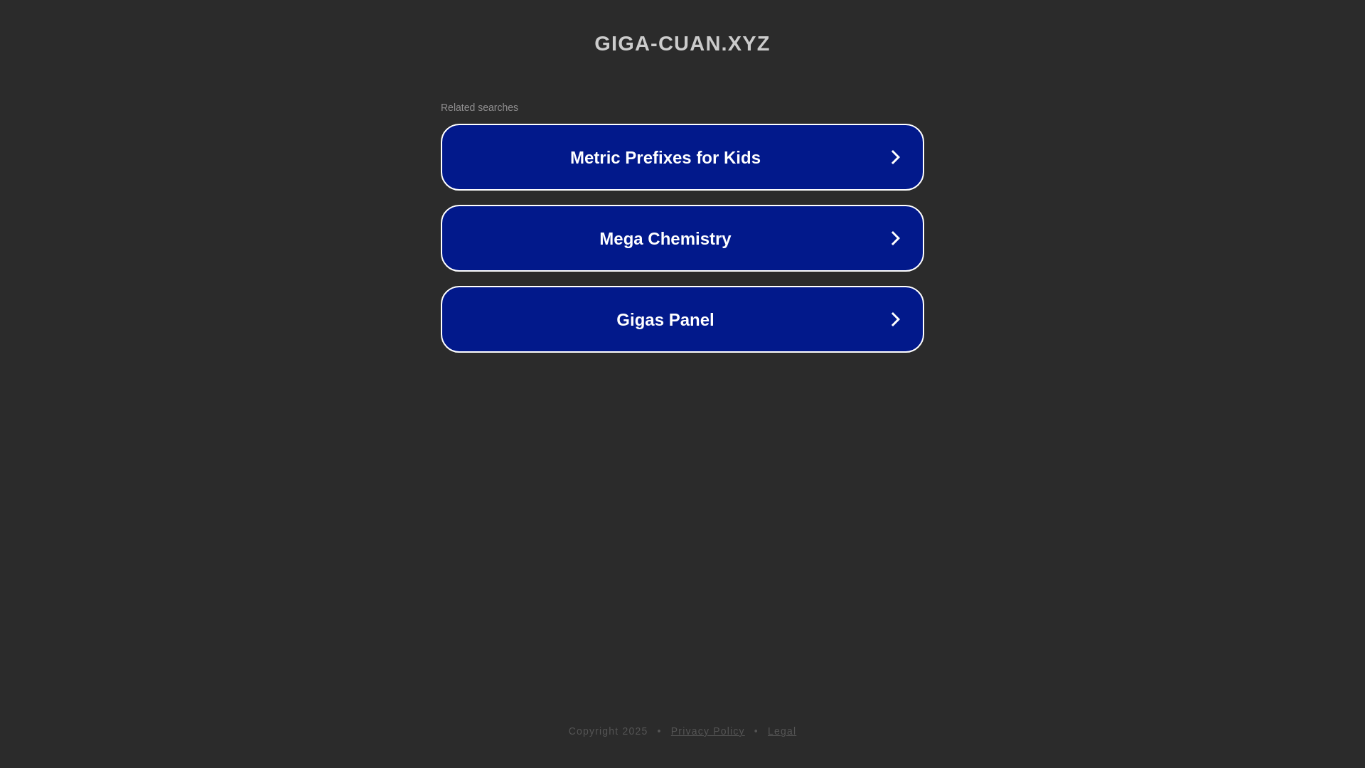 website screenshot of https://giga-cuan.xyz/