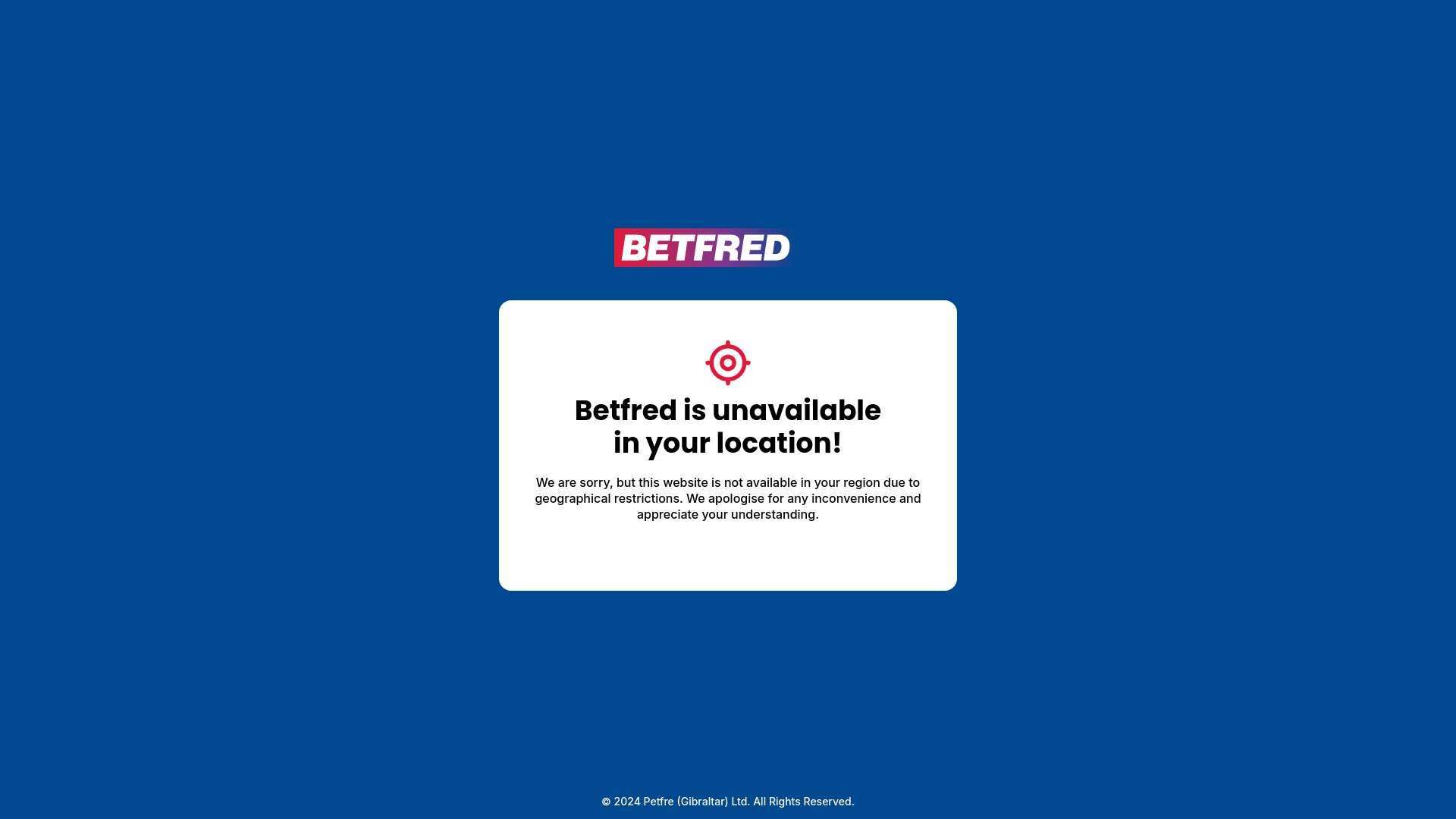 website screenshot of https://promotions.betfred.com/