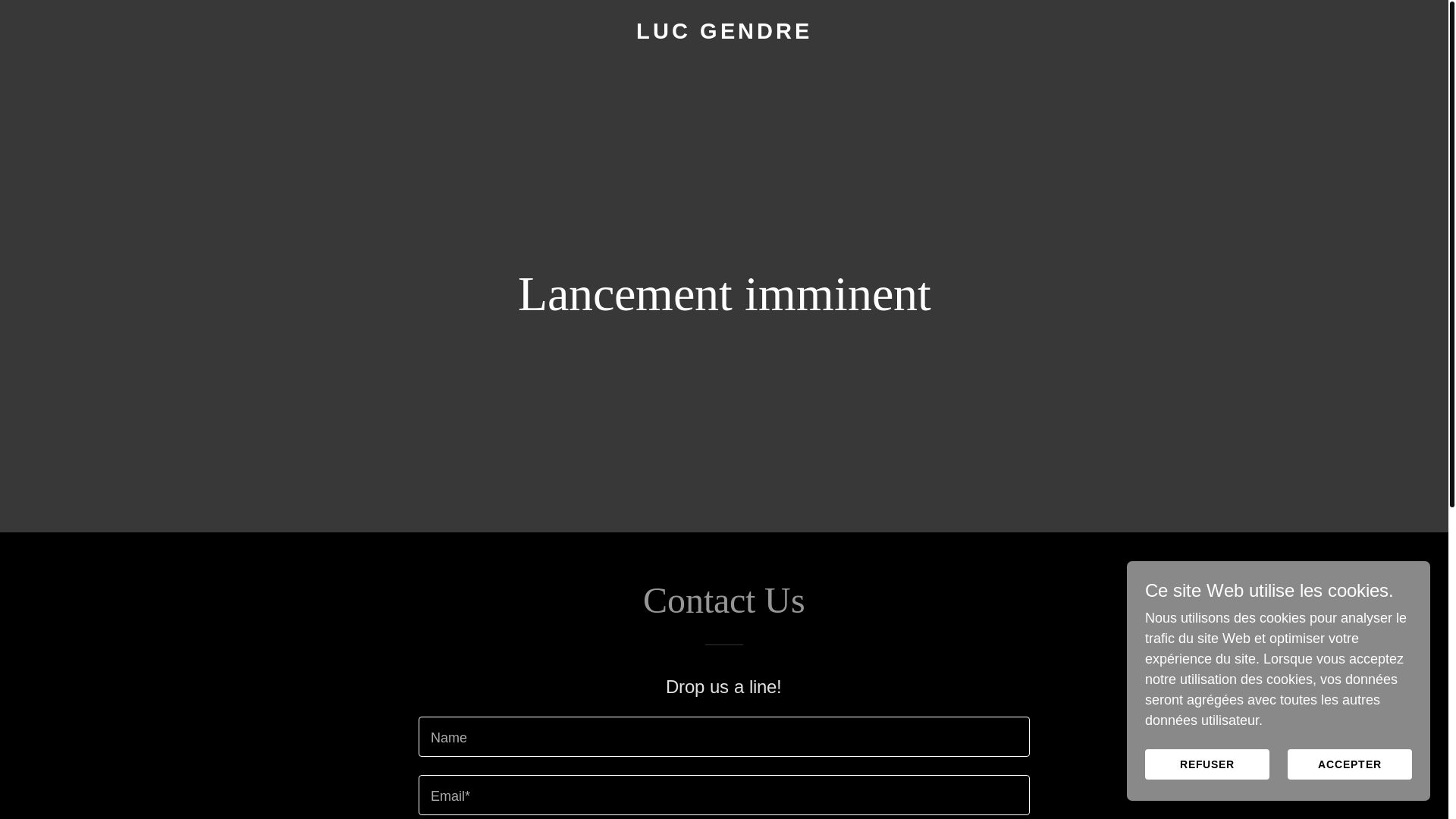 website screenshot of https://lucgendre.com/