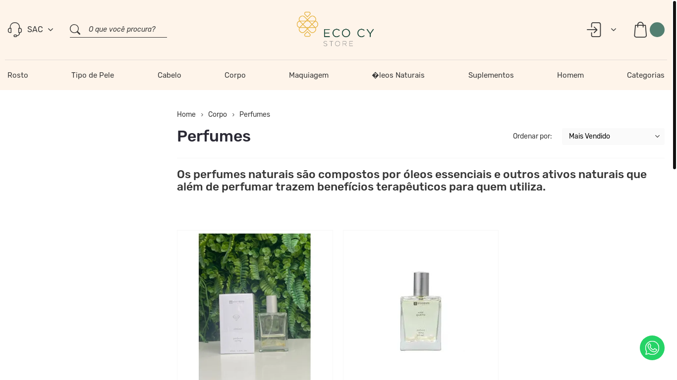 website screenshot of https://ecocystoreencantofragrante.site/