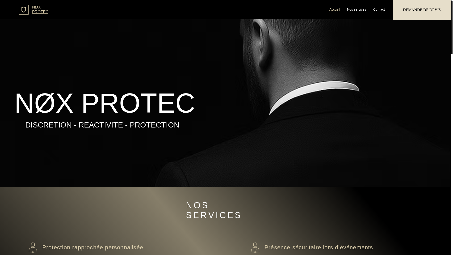 website screenshot of https://noxprotec.com/