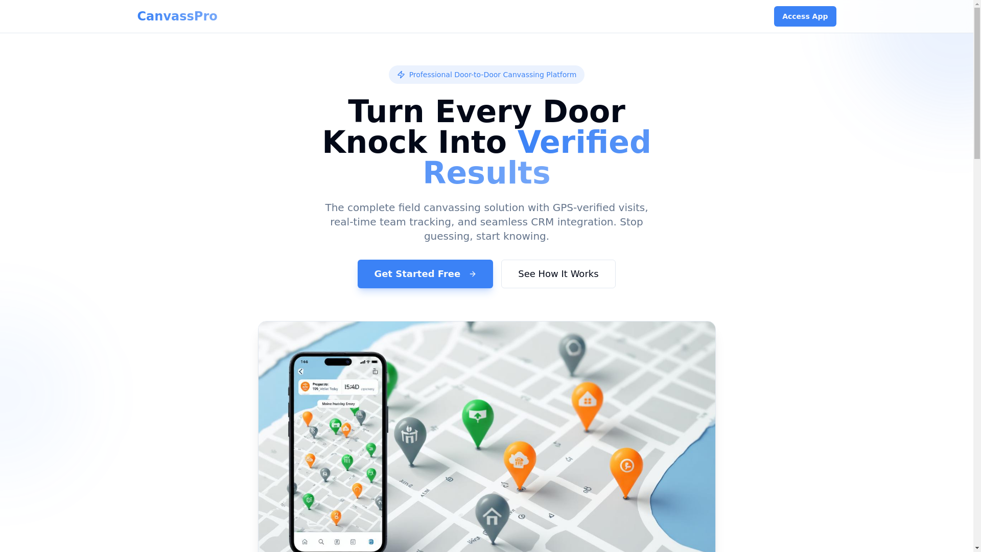 website screenshot of https://canvasspro.co.uk/