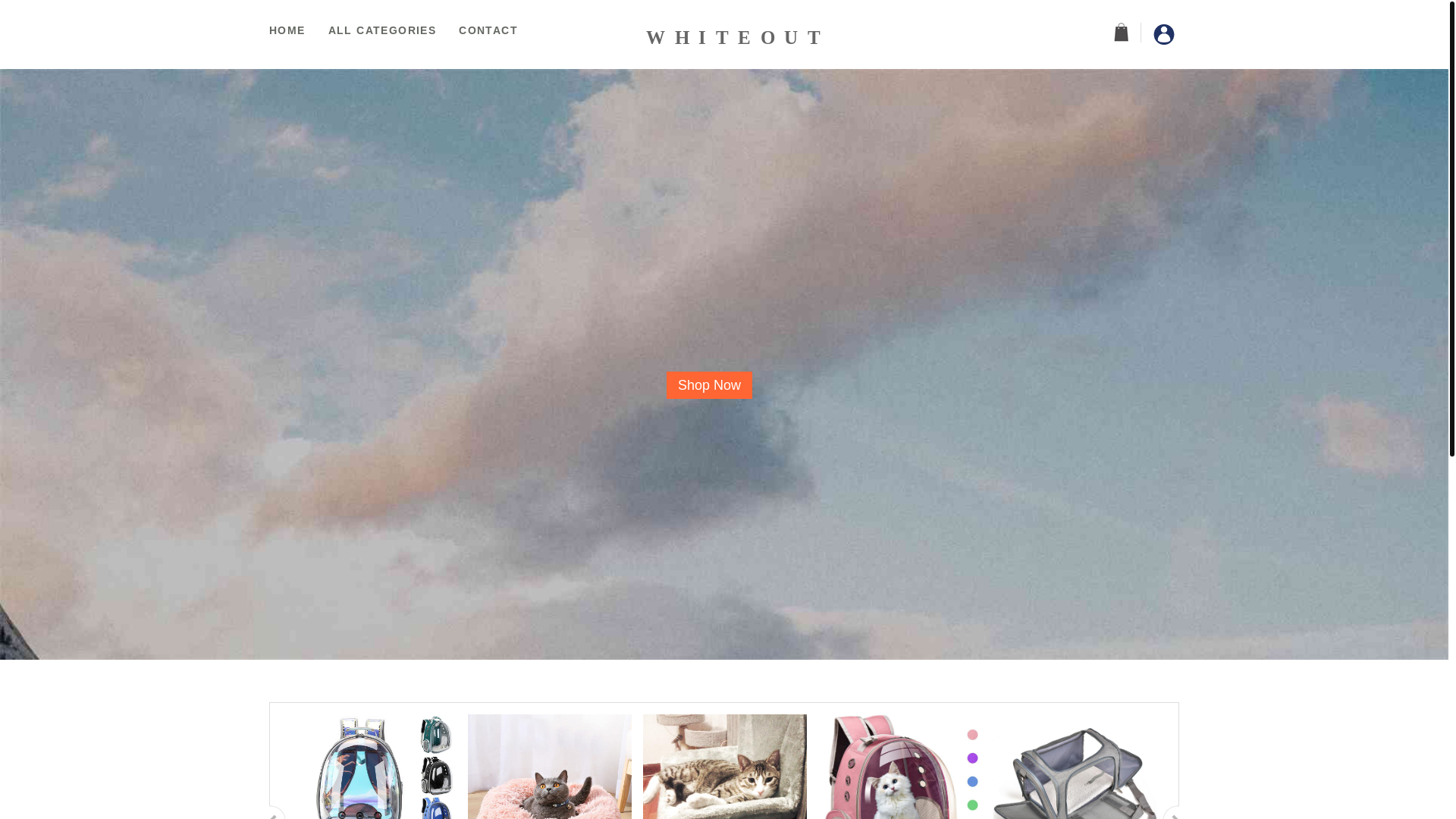 website screenshot of https://whiteout.top/