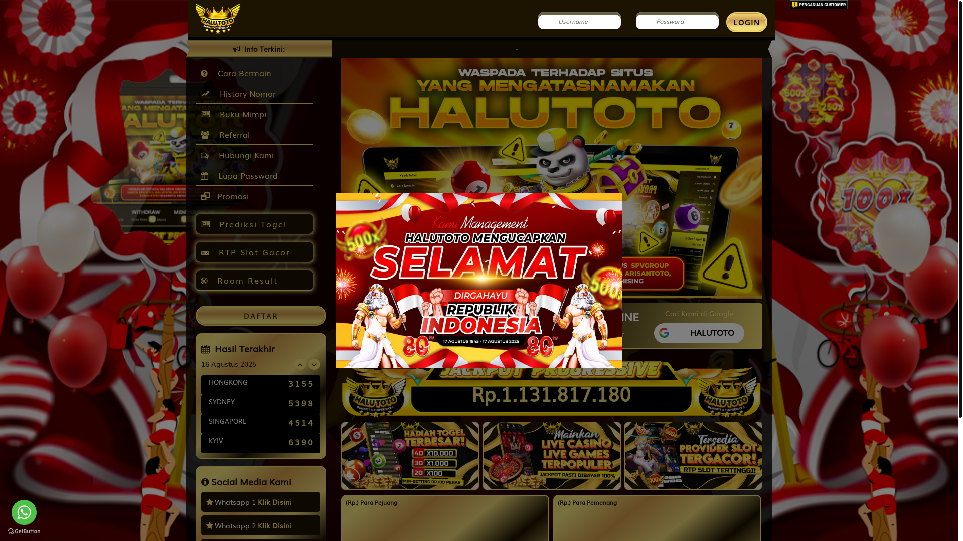 website screenshot of https://halohalu.com/