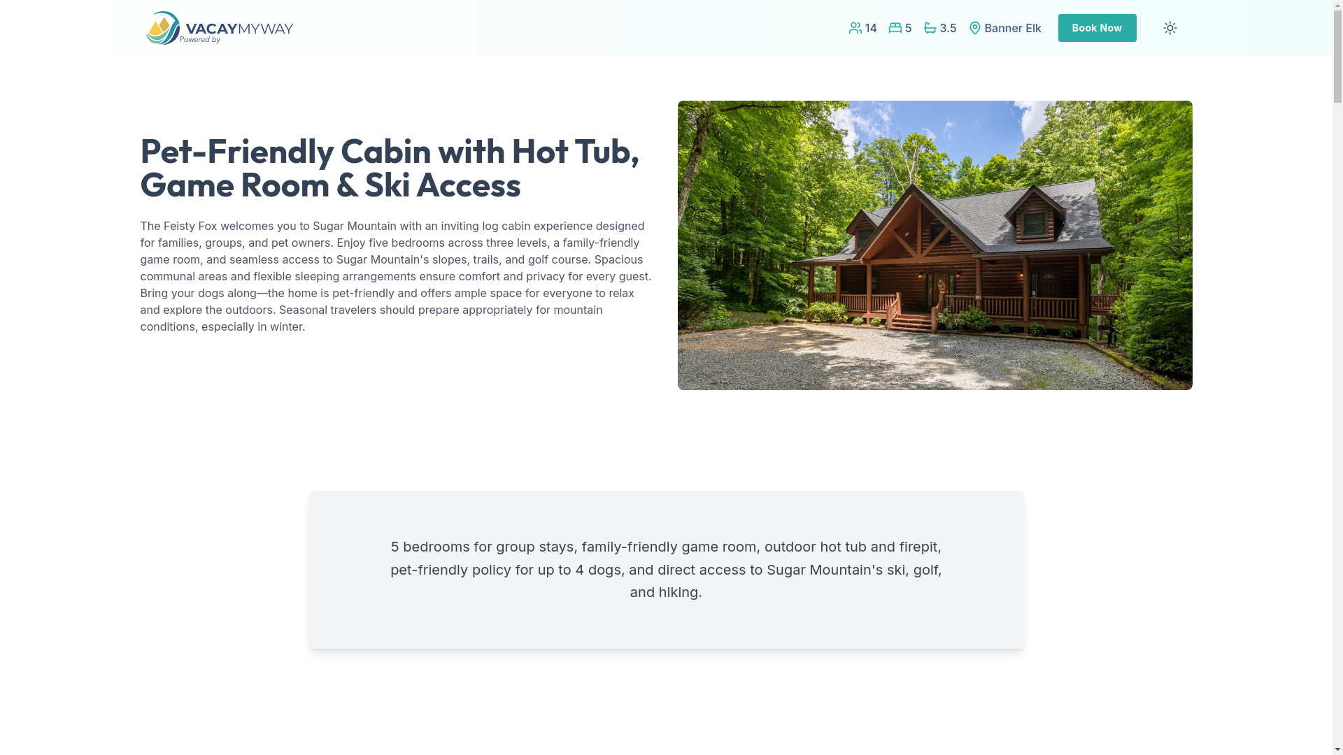 website screenshot of https://pupparadise.rentals/