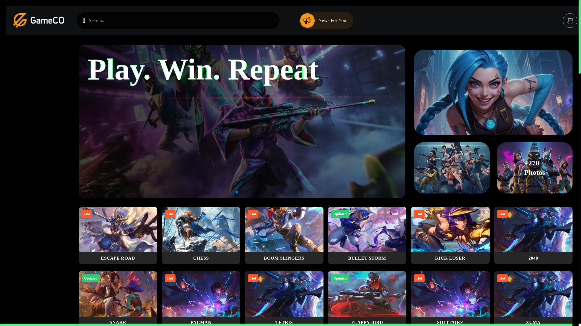 website screenshot of https://my-gaming-site.pages.dev/