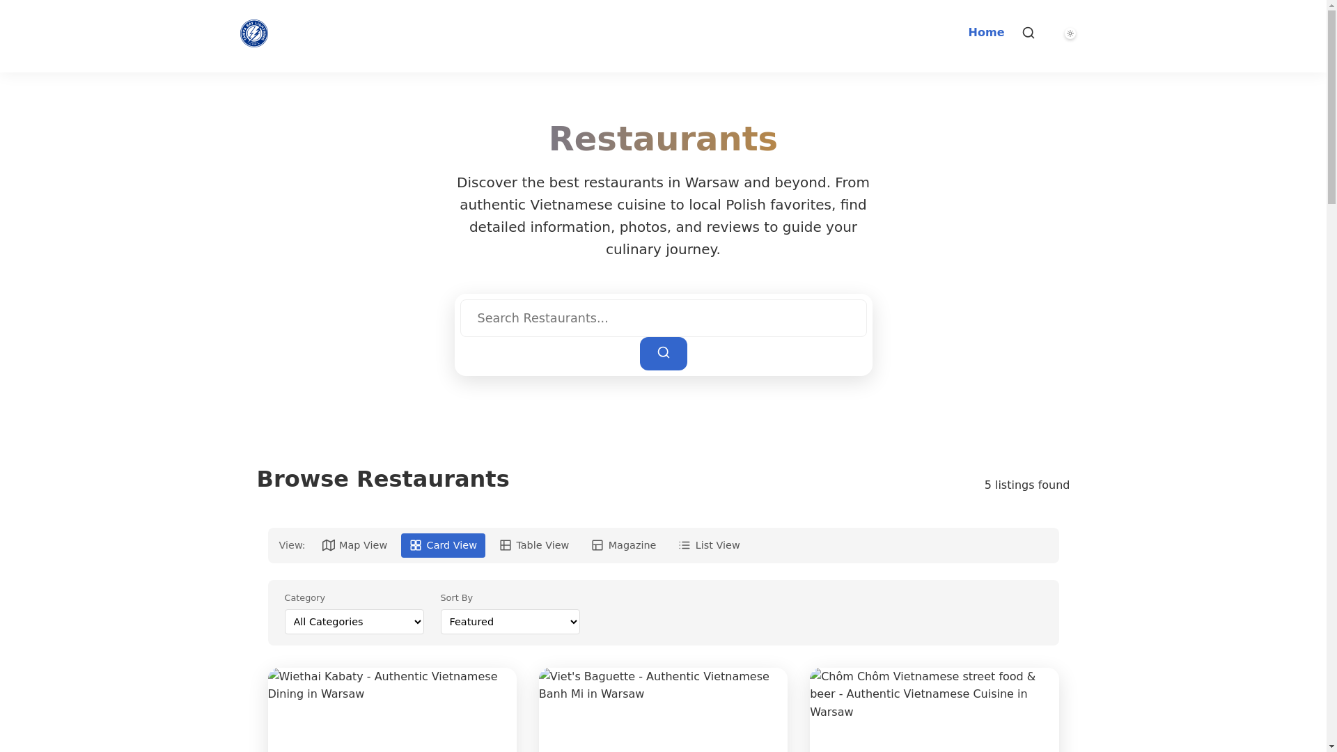 website screenshot of https://ncstudio-directory-restaurants.pages.dev/