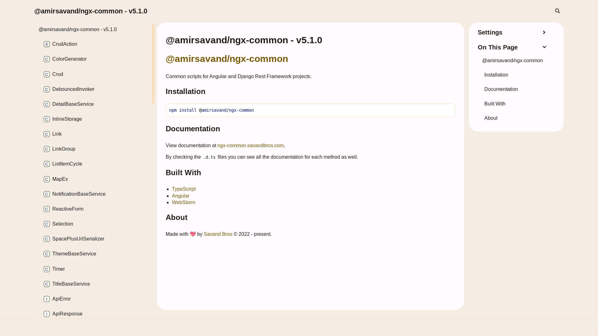 website screenshot of https://ngx-common.pages.dev/