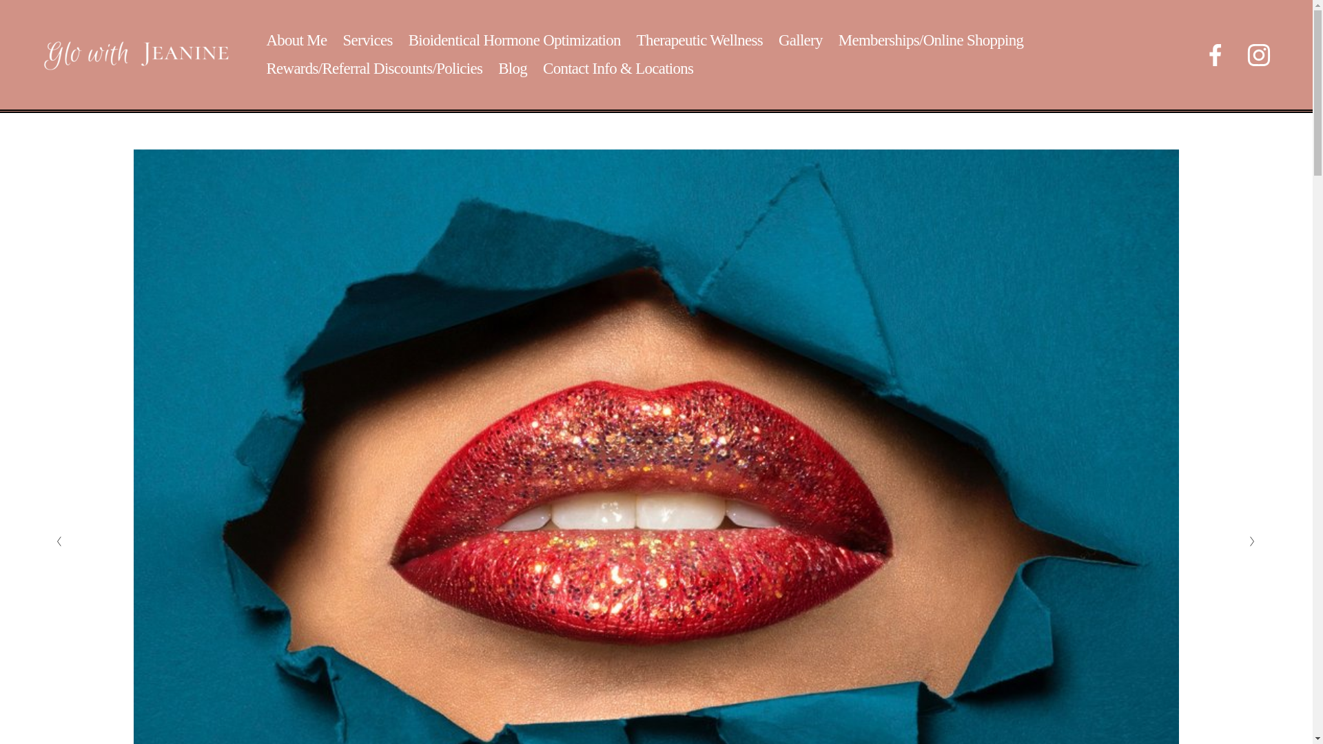 website screenshot of https://thrivewithjeanine.com/