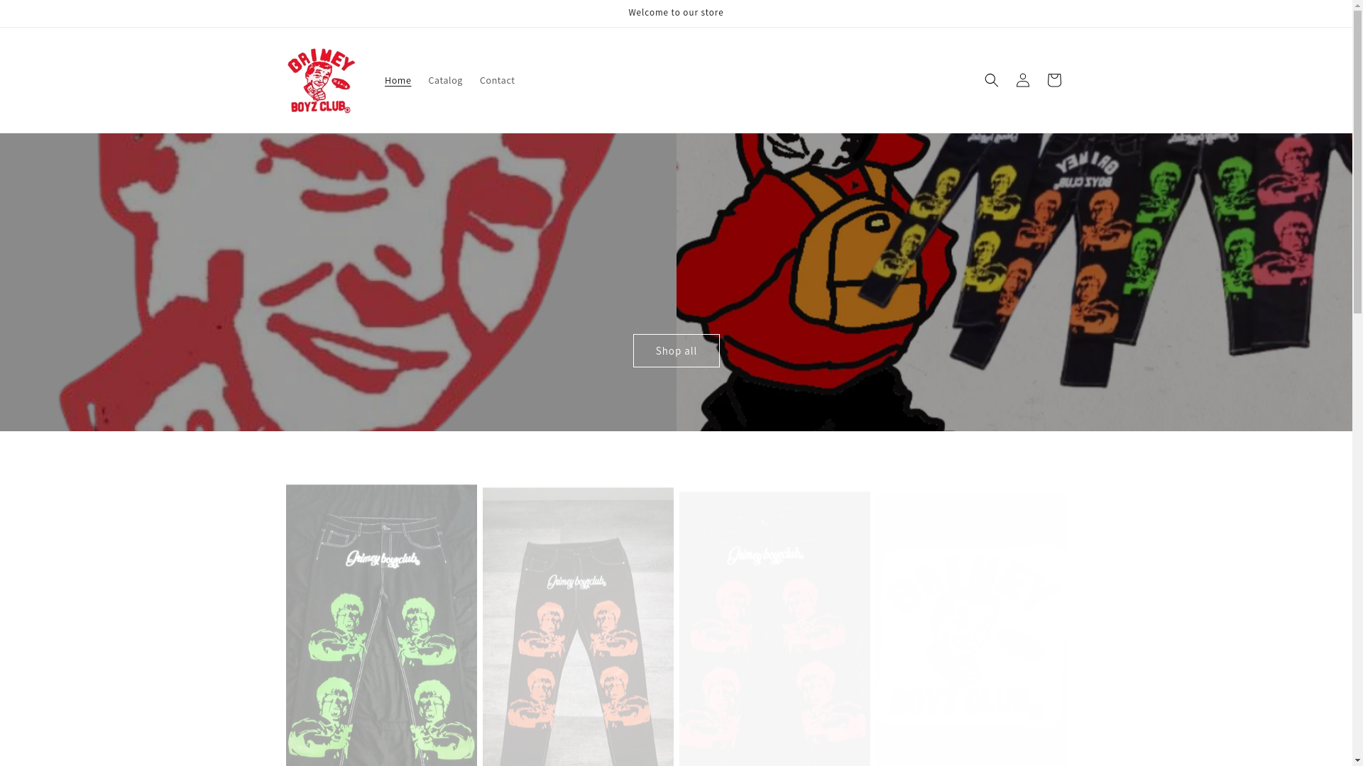 website screenshot of https://grimeyboyzclub.store/