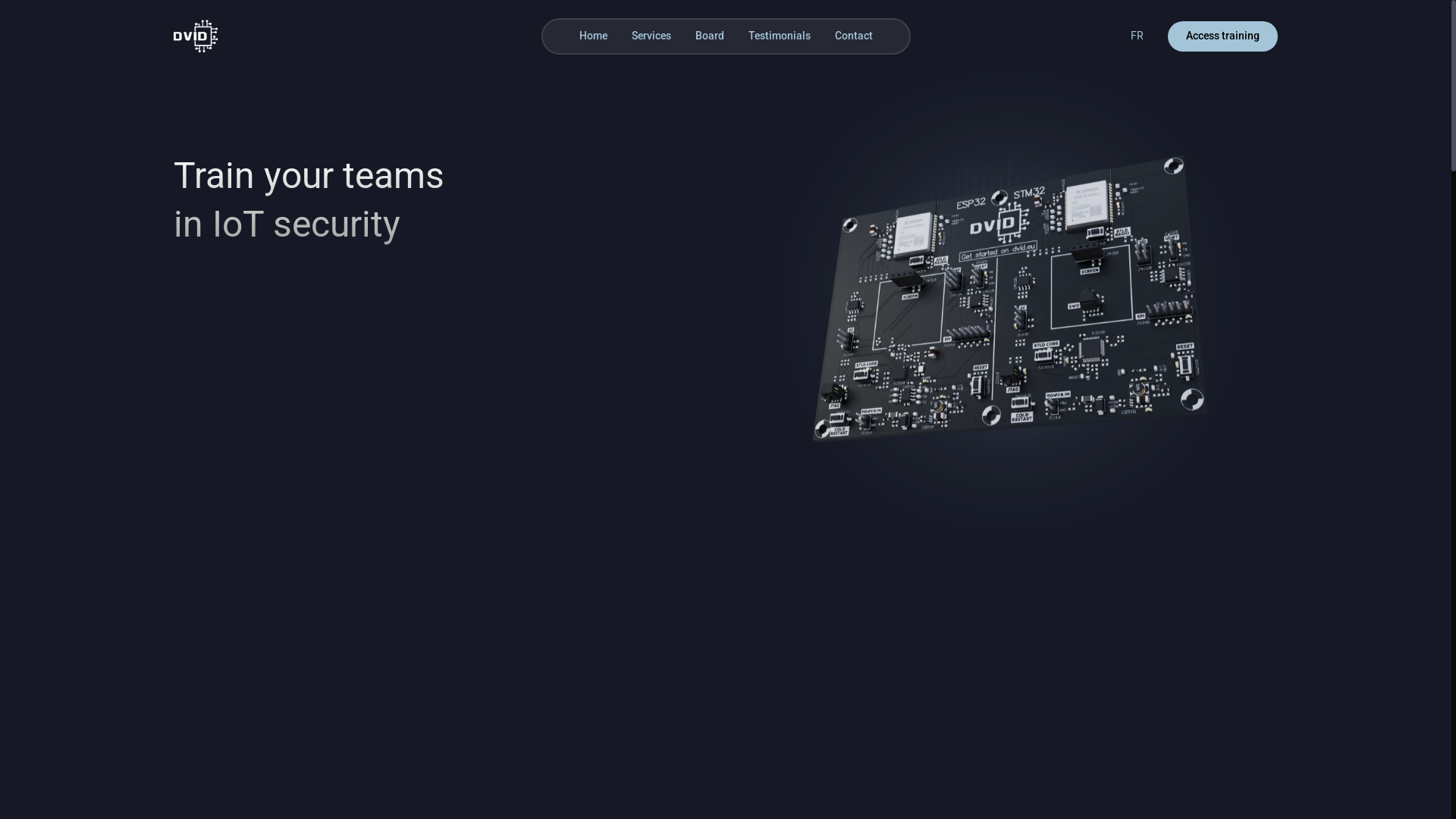 website screenshot of https://dvid-landing.pages.dev/