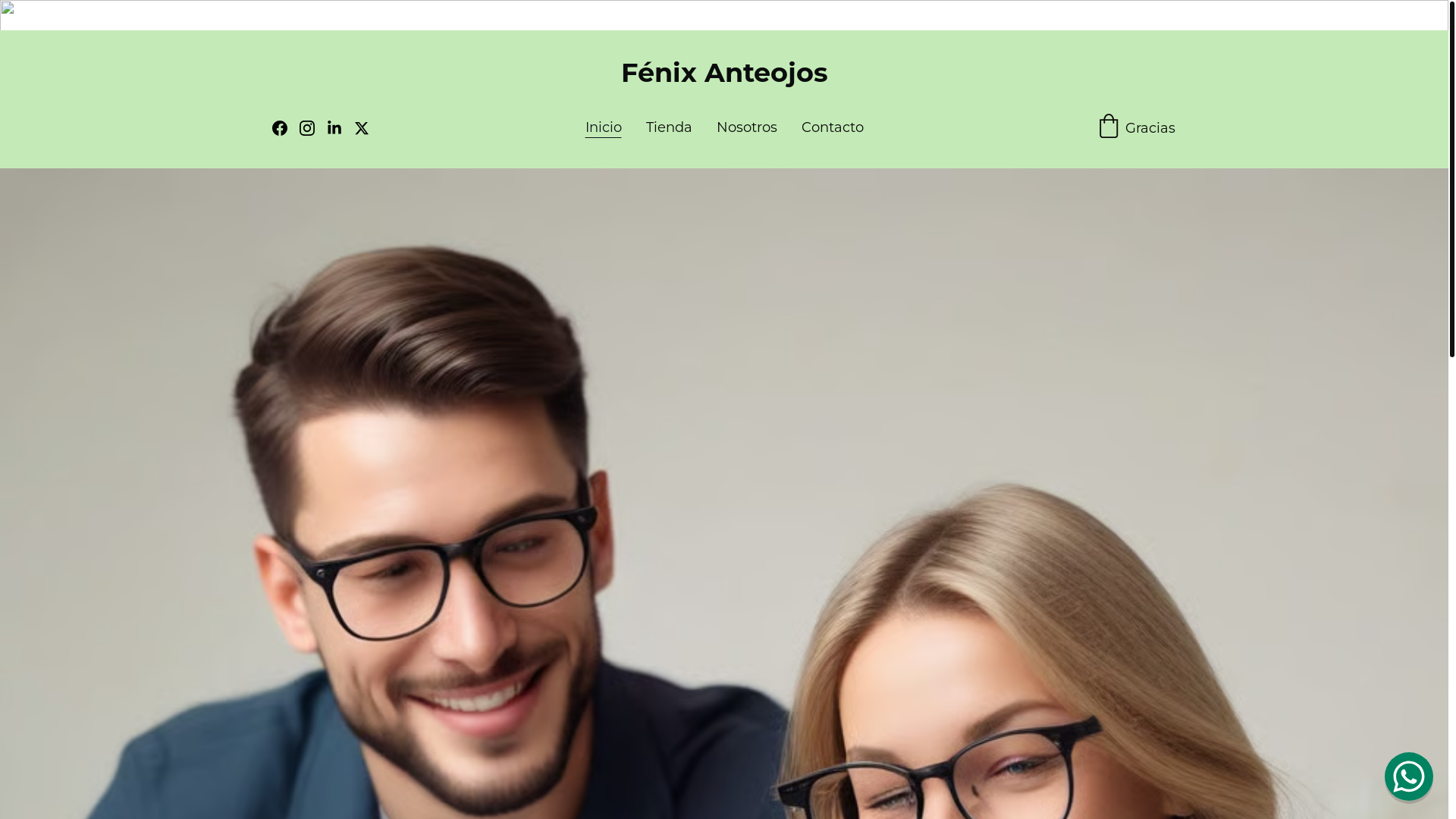 website screenshot of https://fenixanteojos.site/