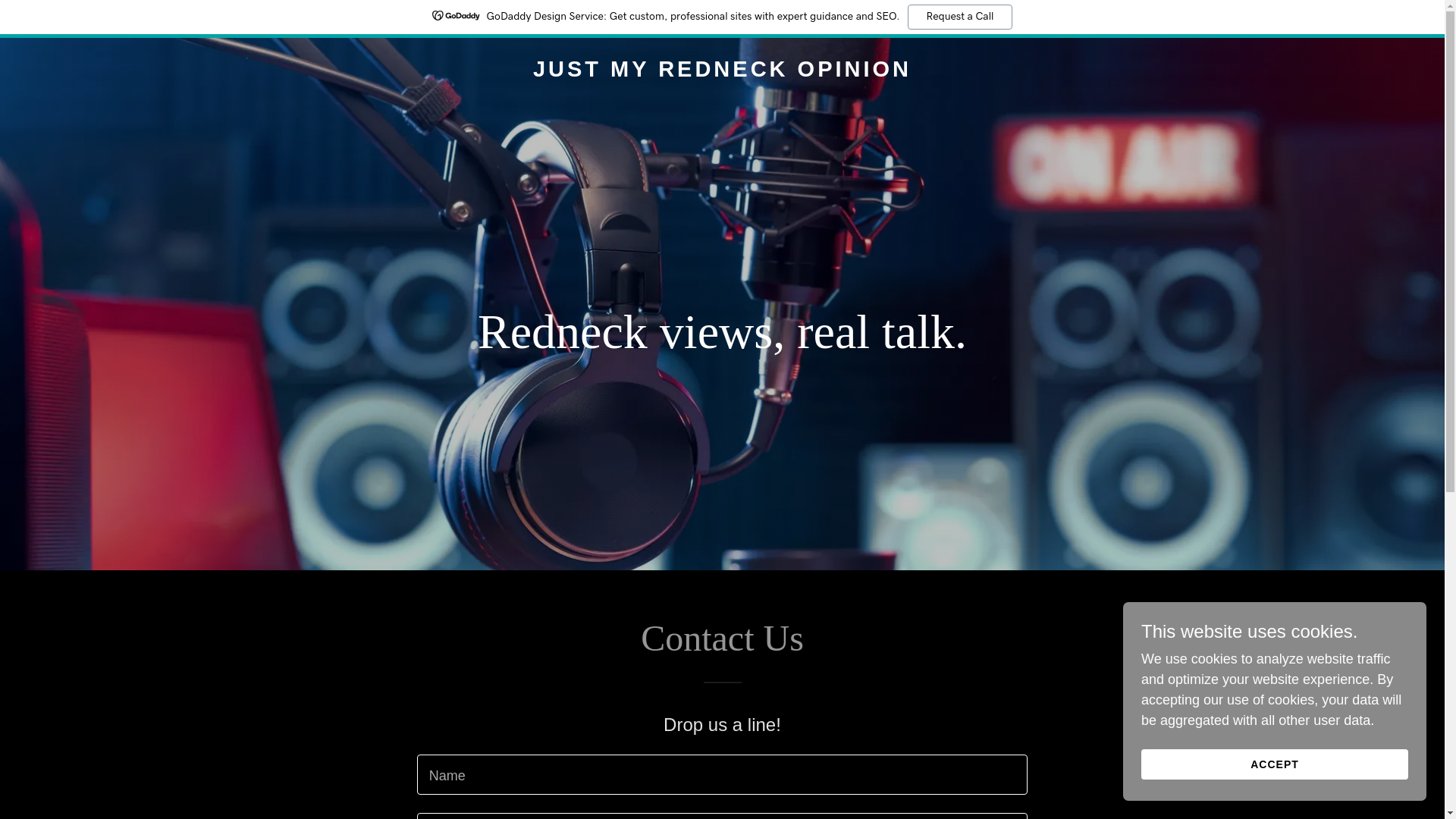 website screenshot of https://justmyredneckopinion.com/