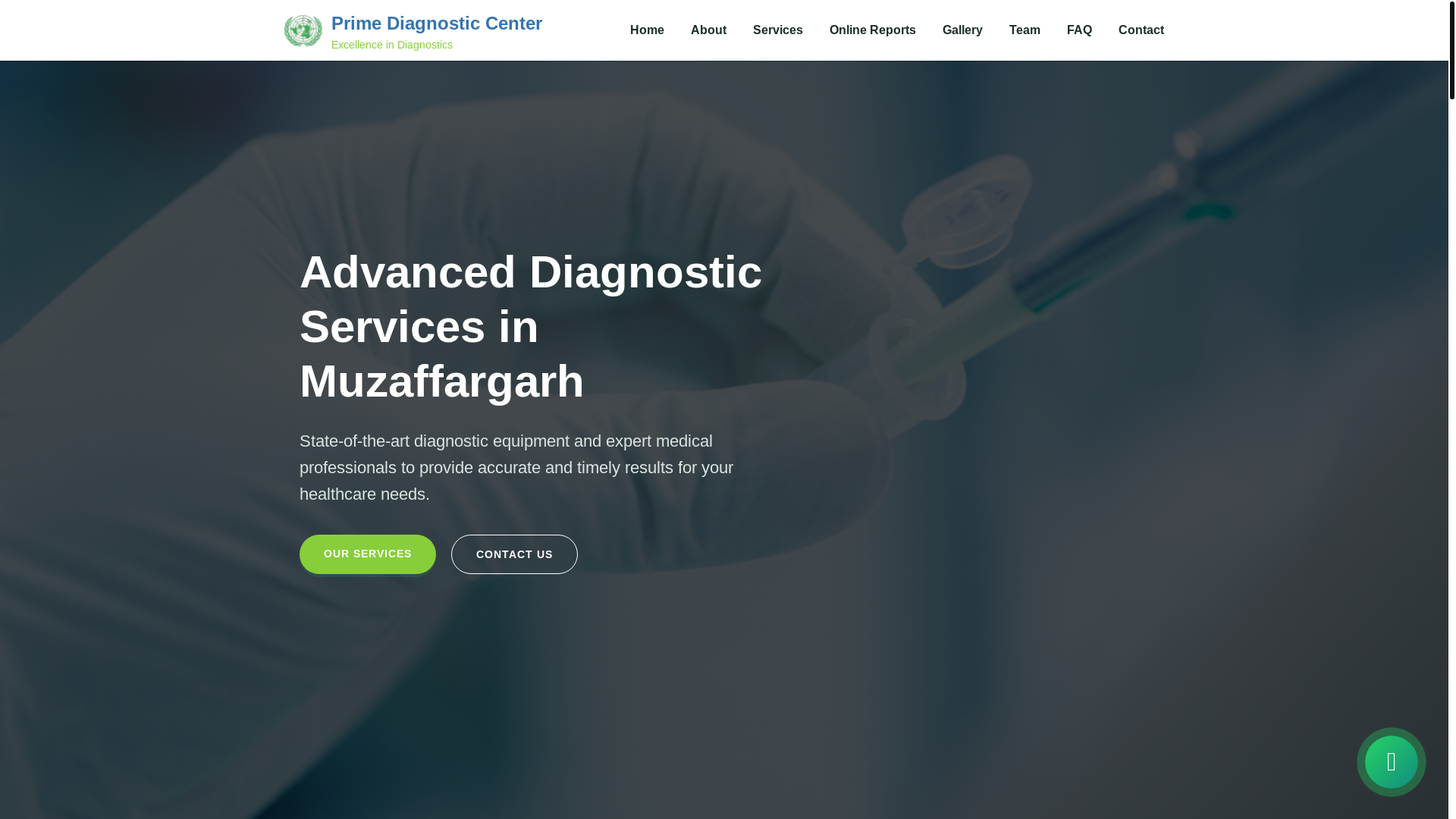 website screenshot of https://prime-diagnostic.com/