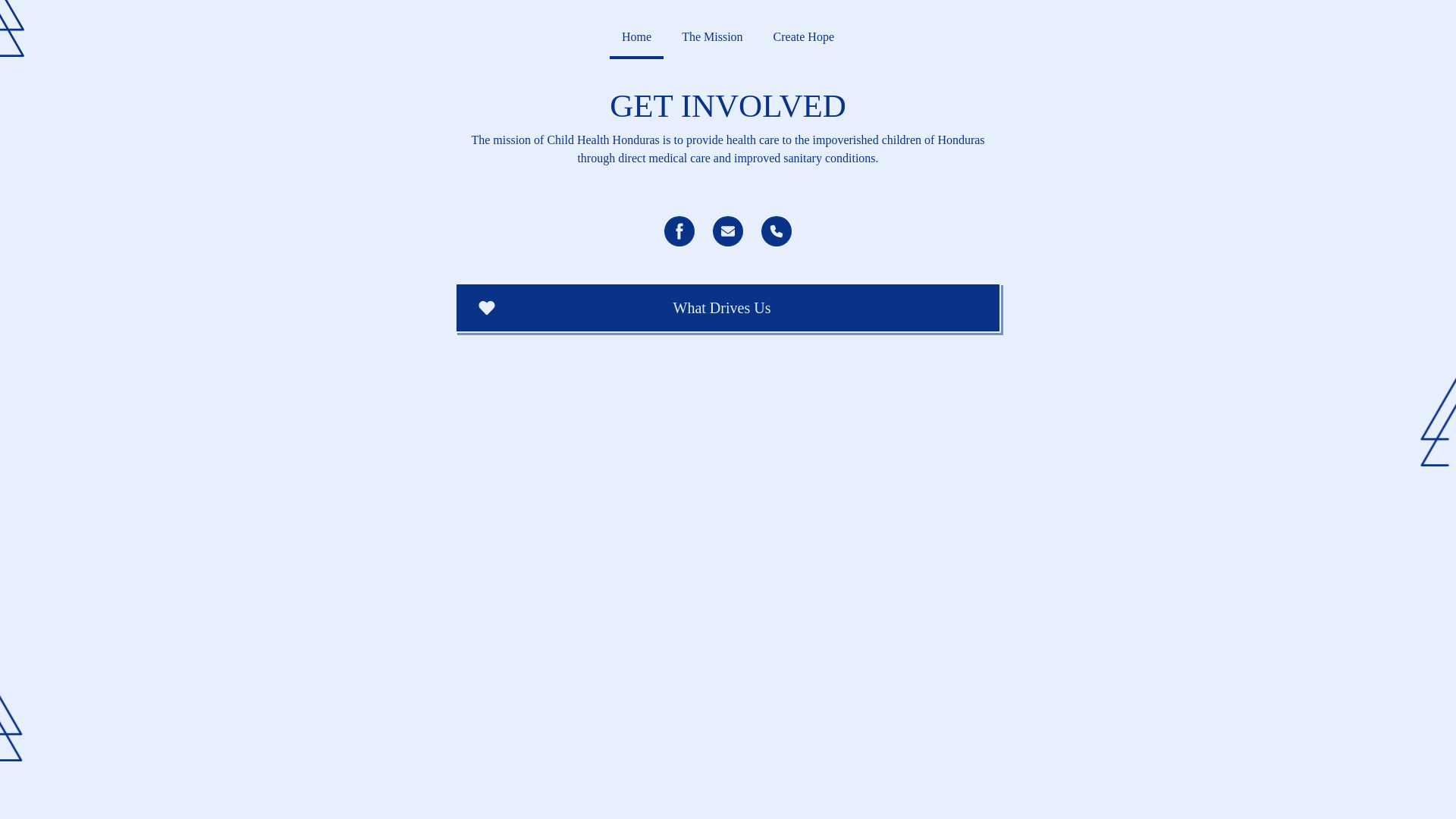 website screenshot of https://childhealthhonduras.com/