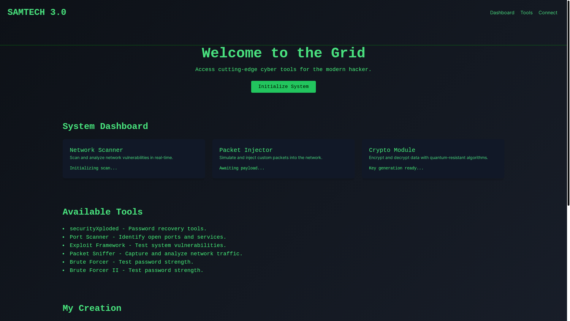 website screenshot of https://samtech-8mo.pages.dev/
