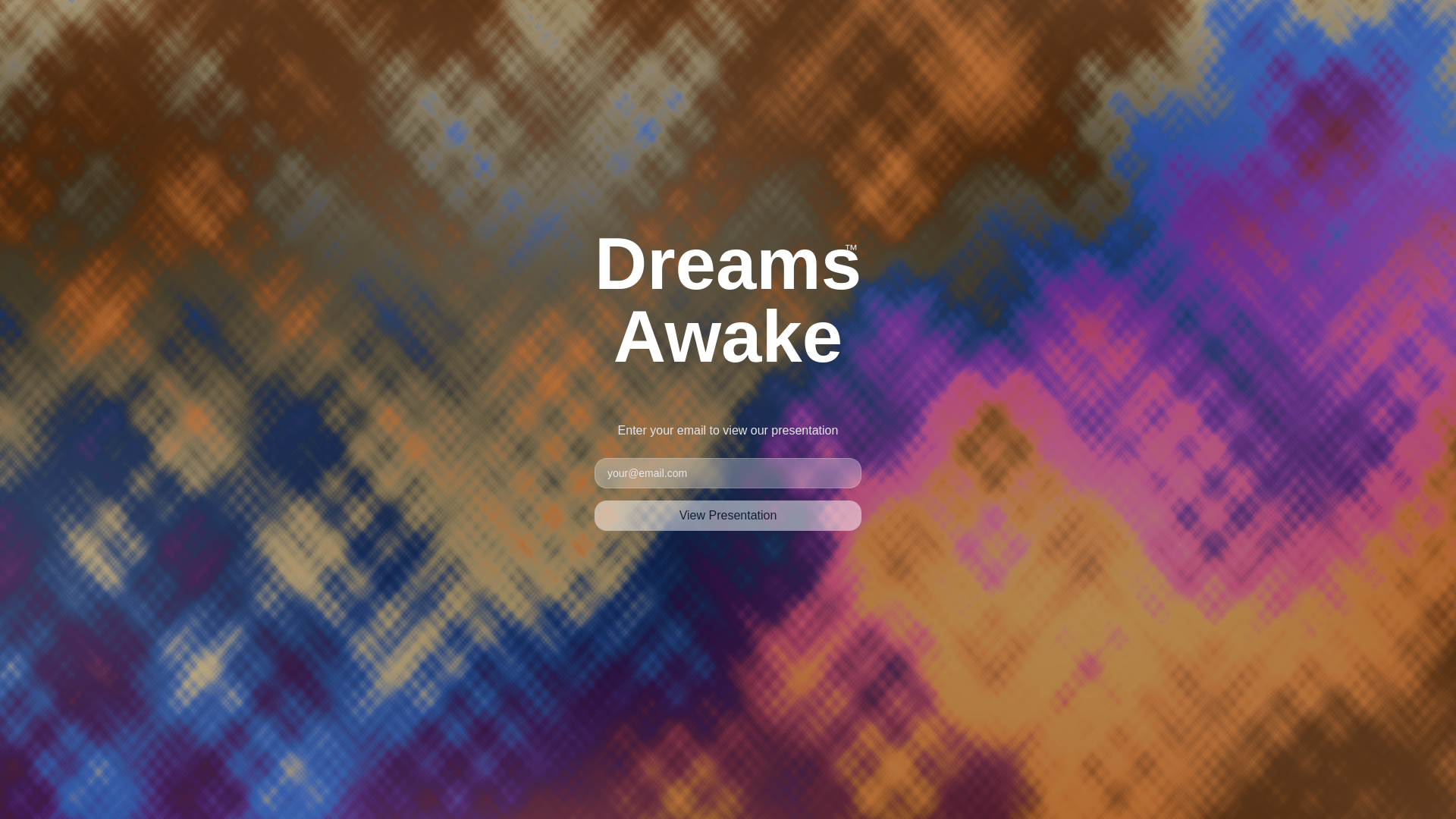 website screenshot of https://dreamsawake.co/