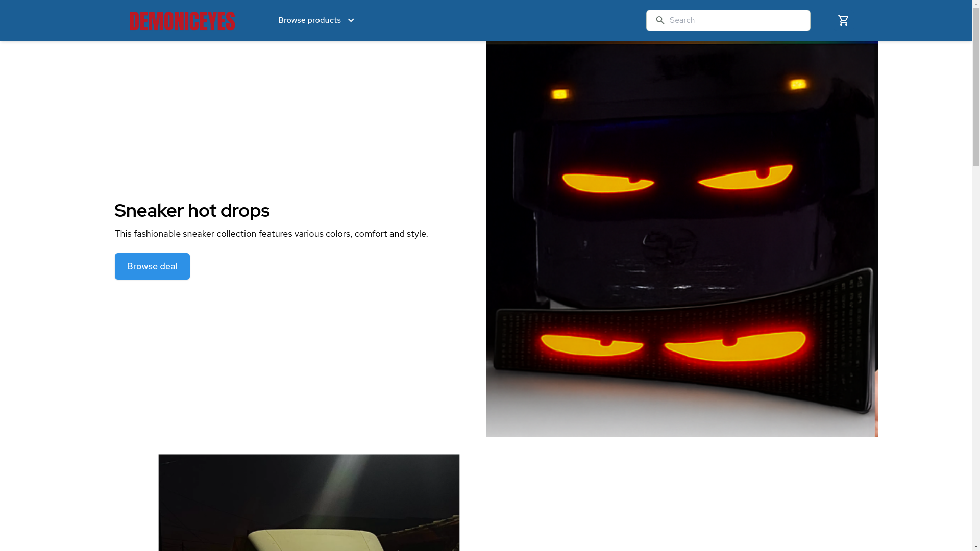 website screenshot of https://demoniceyes.pl/