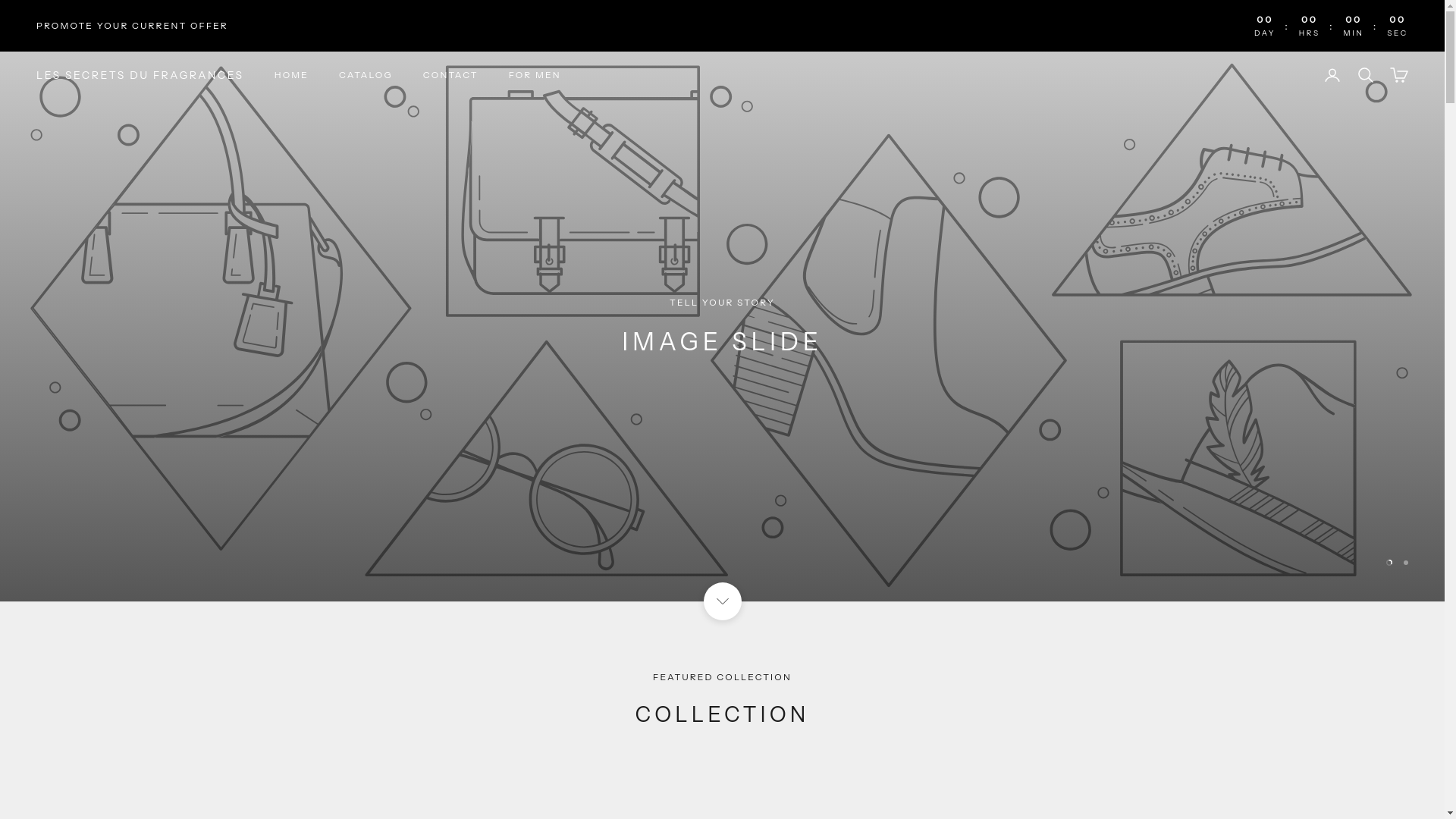 website screenshot of https://lessecretsdesfragrances.com/