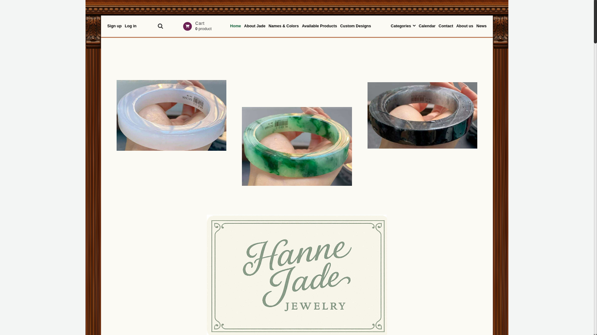 website screenshot of https://hannejade.com/